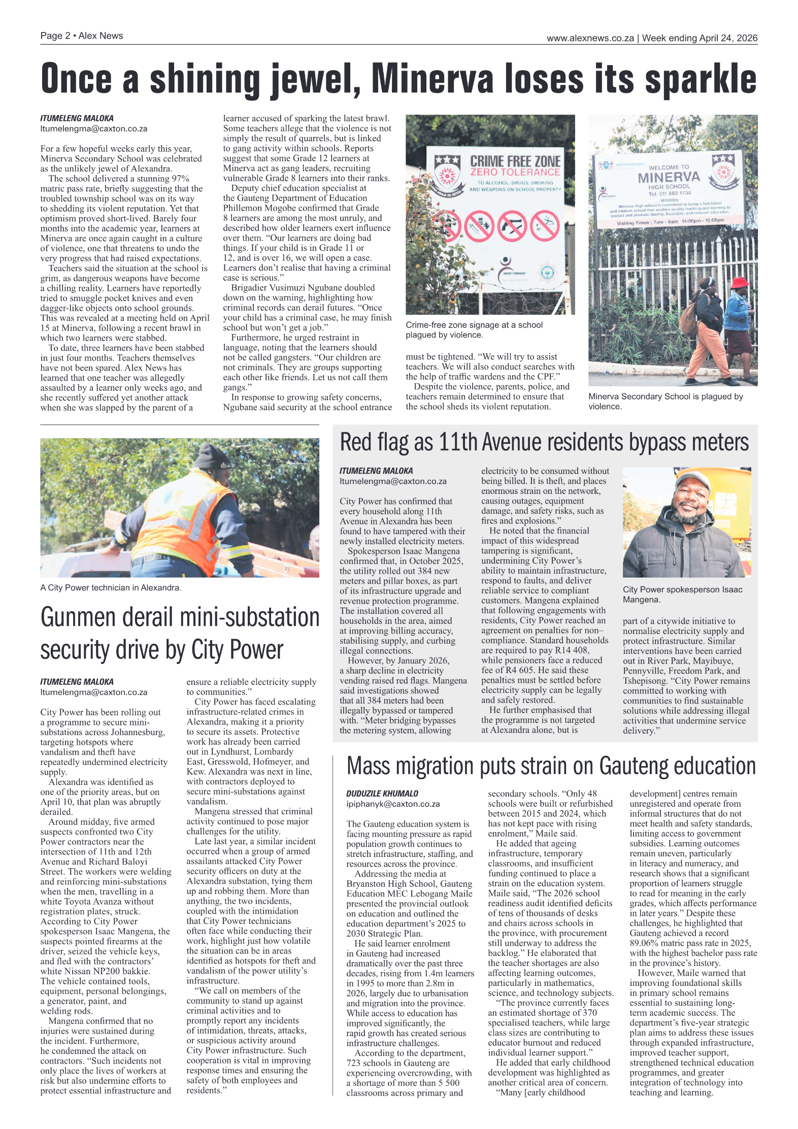 Alex News 24 April 2026 page 2