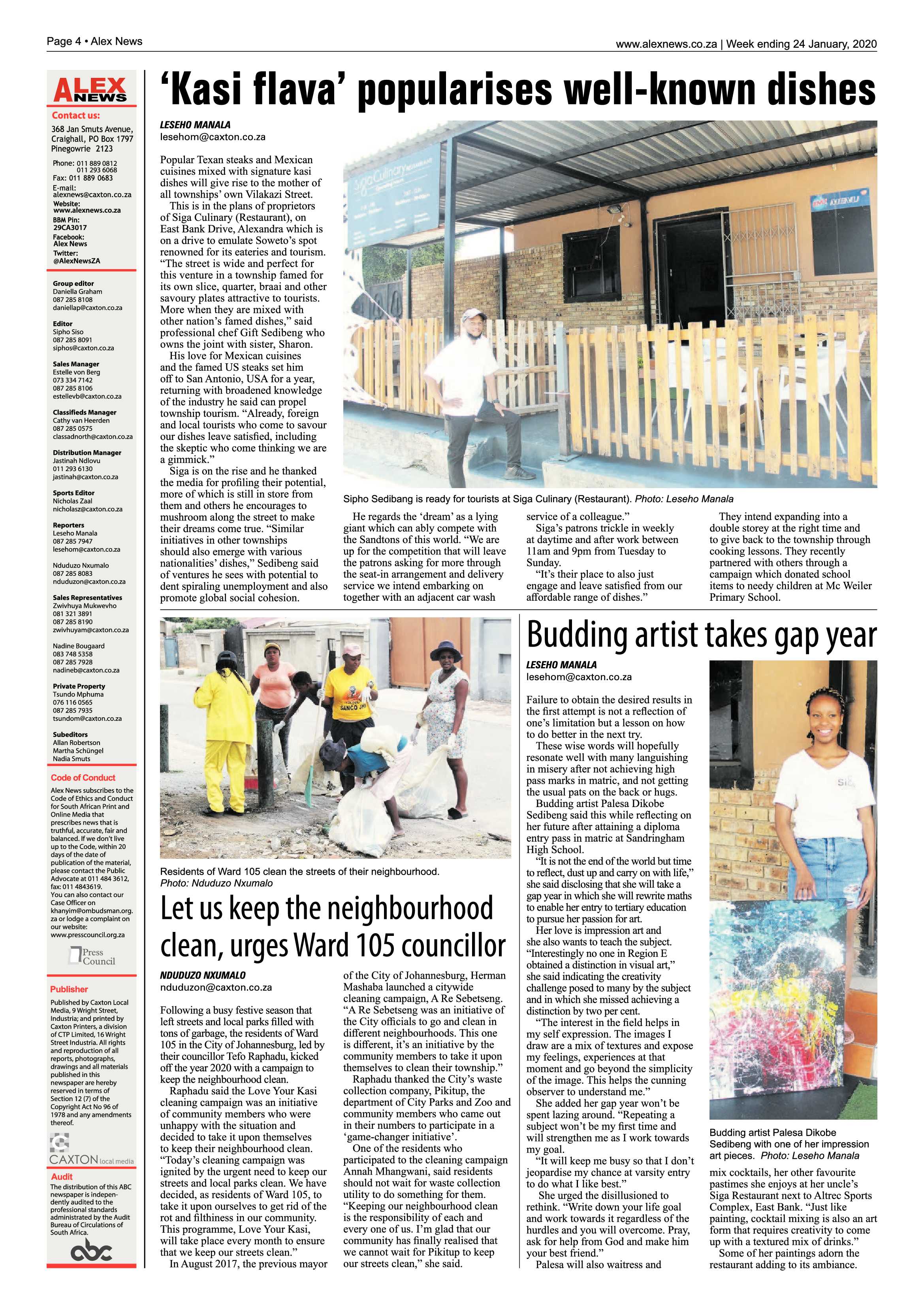 Alex News 24 January 2020 page 4