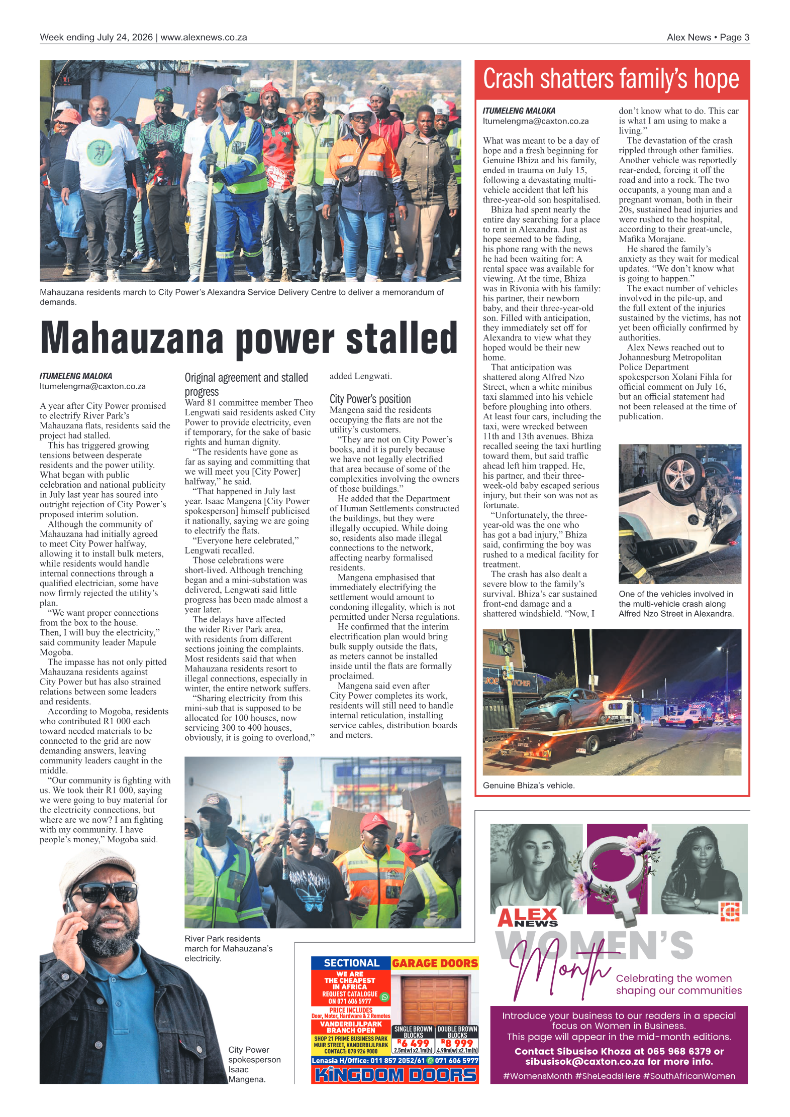 Alex News 24 July 2026 page 3