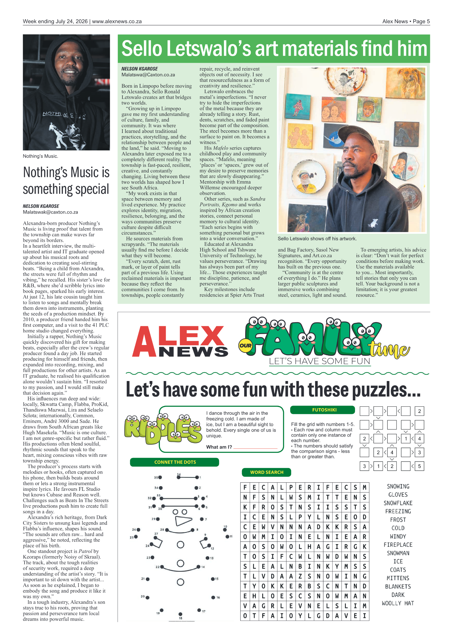 Alex News 24 July 2026 page 5