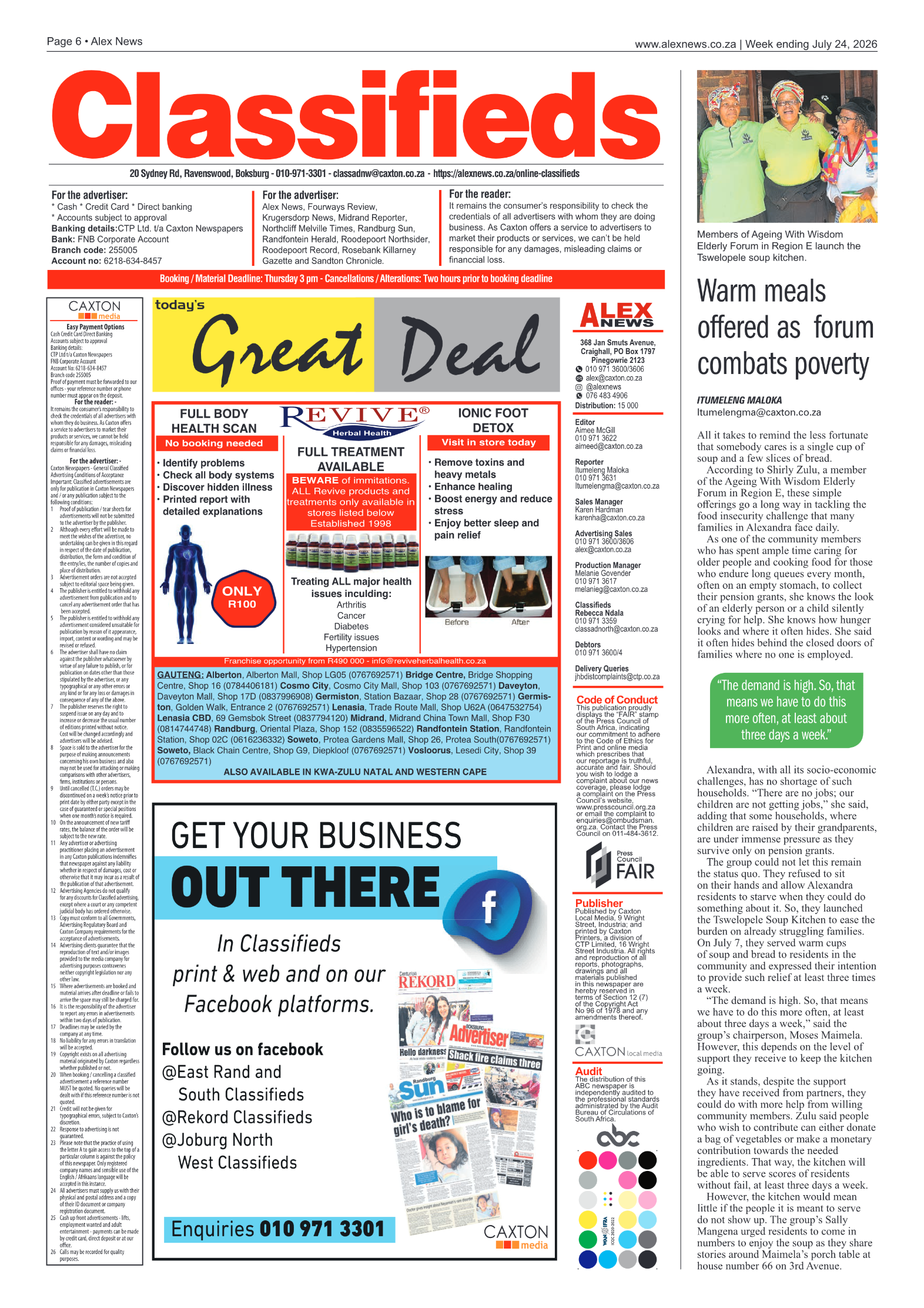 Alex News 24 July 2026 page 6