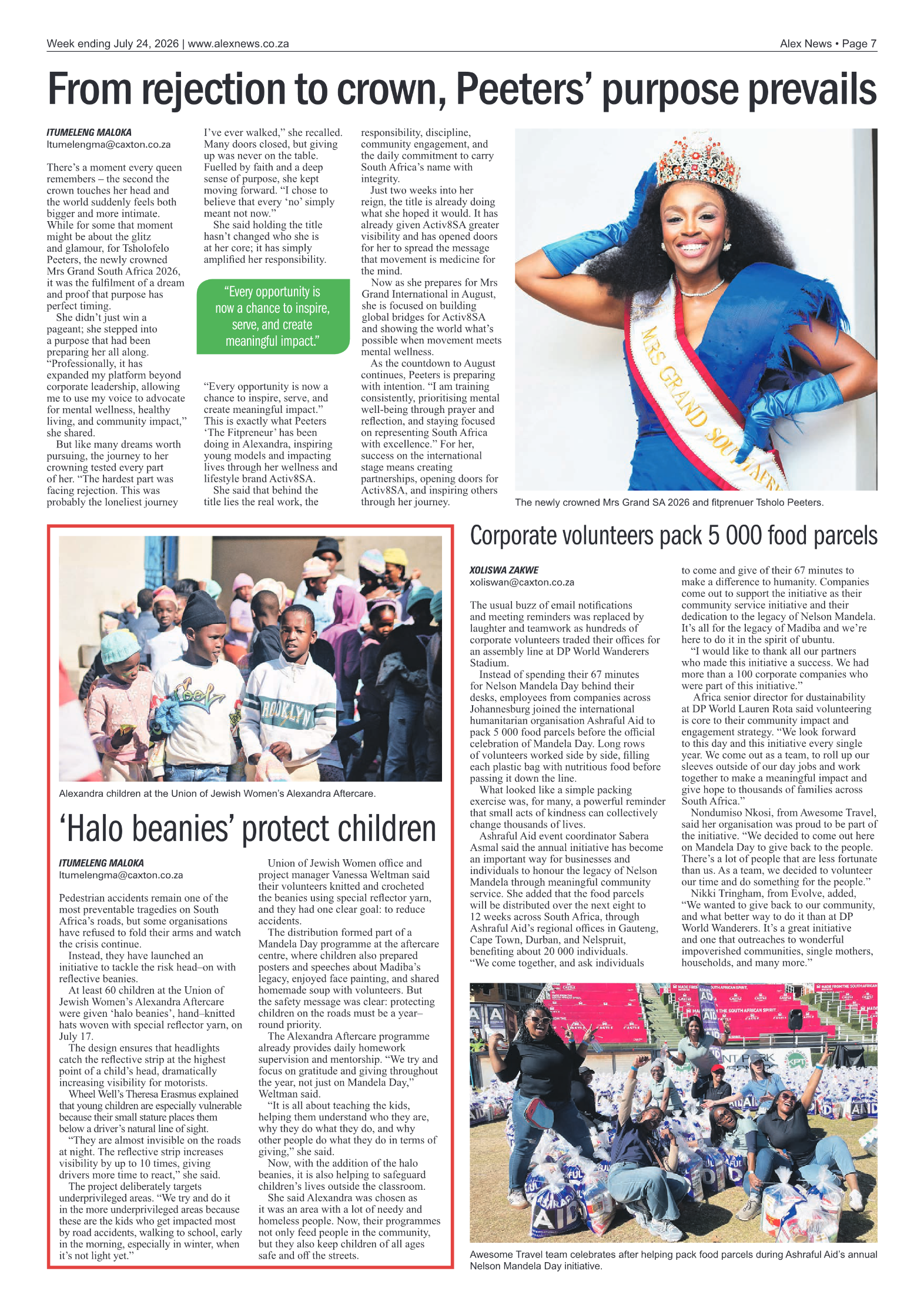Alex News 24 July 2026 page 7