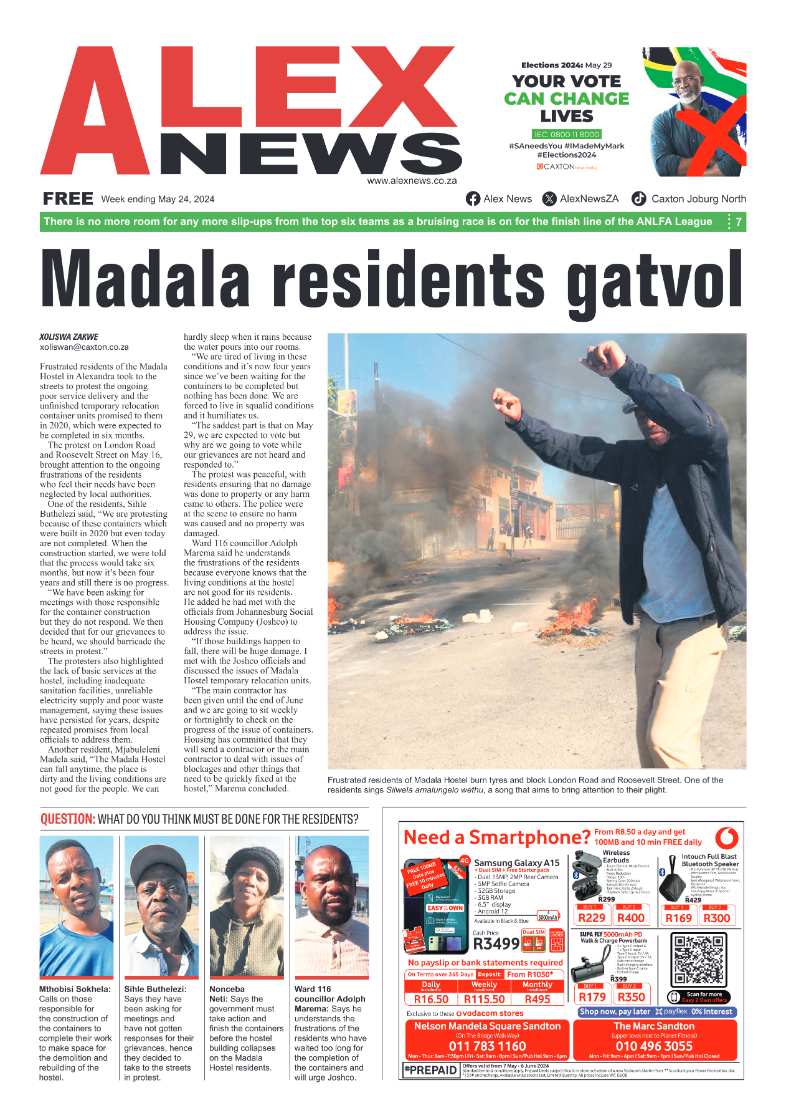 Alex News 24 May 2024 page 1