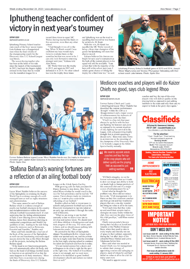 Alex News 24 November 2023 page 7