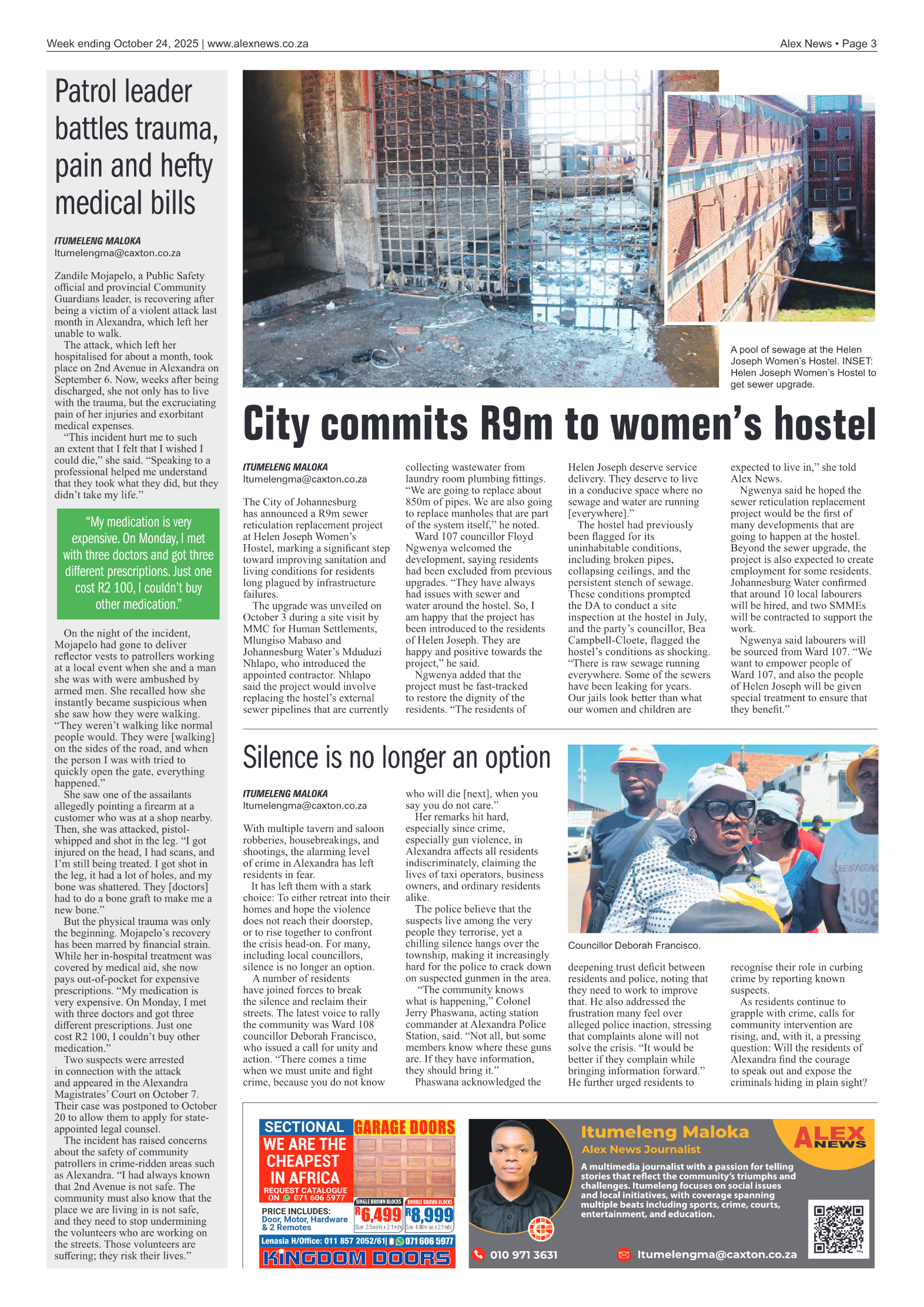 Alex News 24 October 2025 page 3