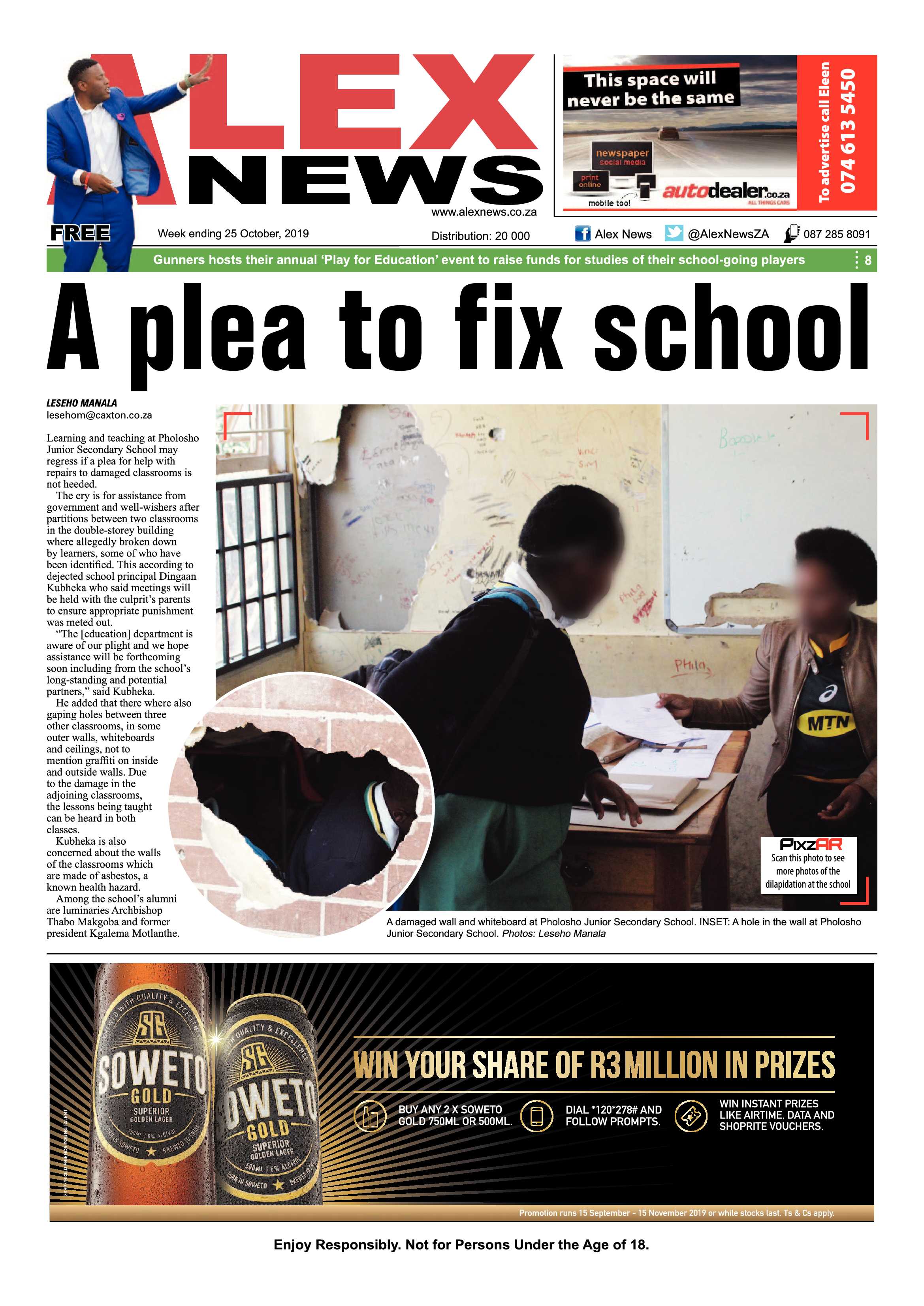 Alex News 24 October, 2019 page 1
