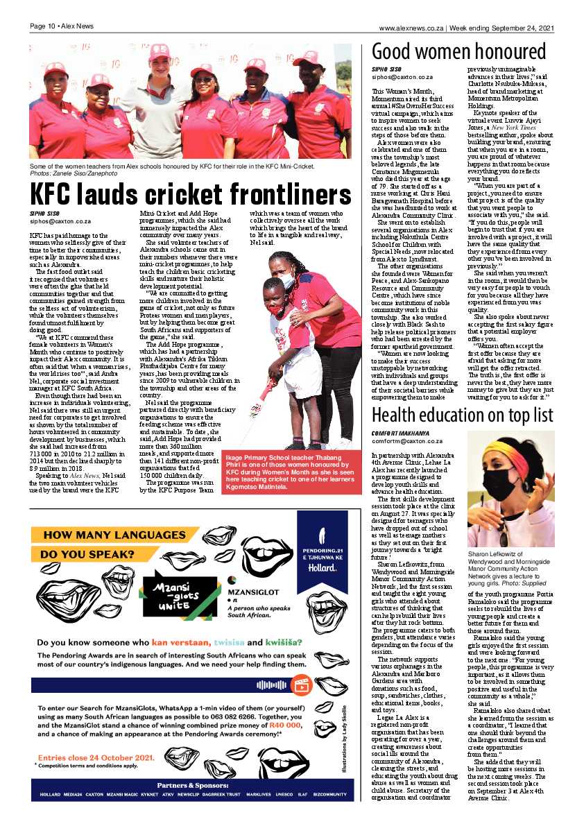 Alex News 24 September 2021 page 10