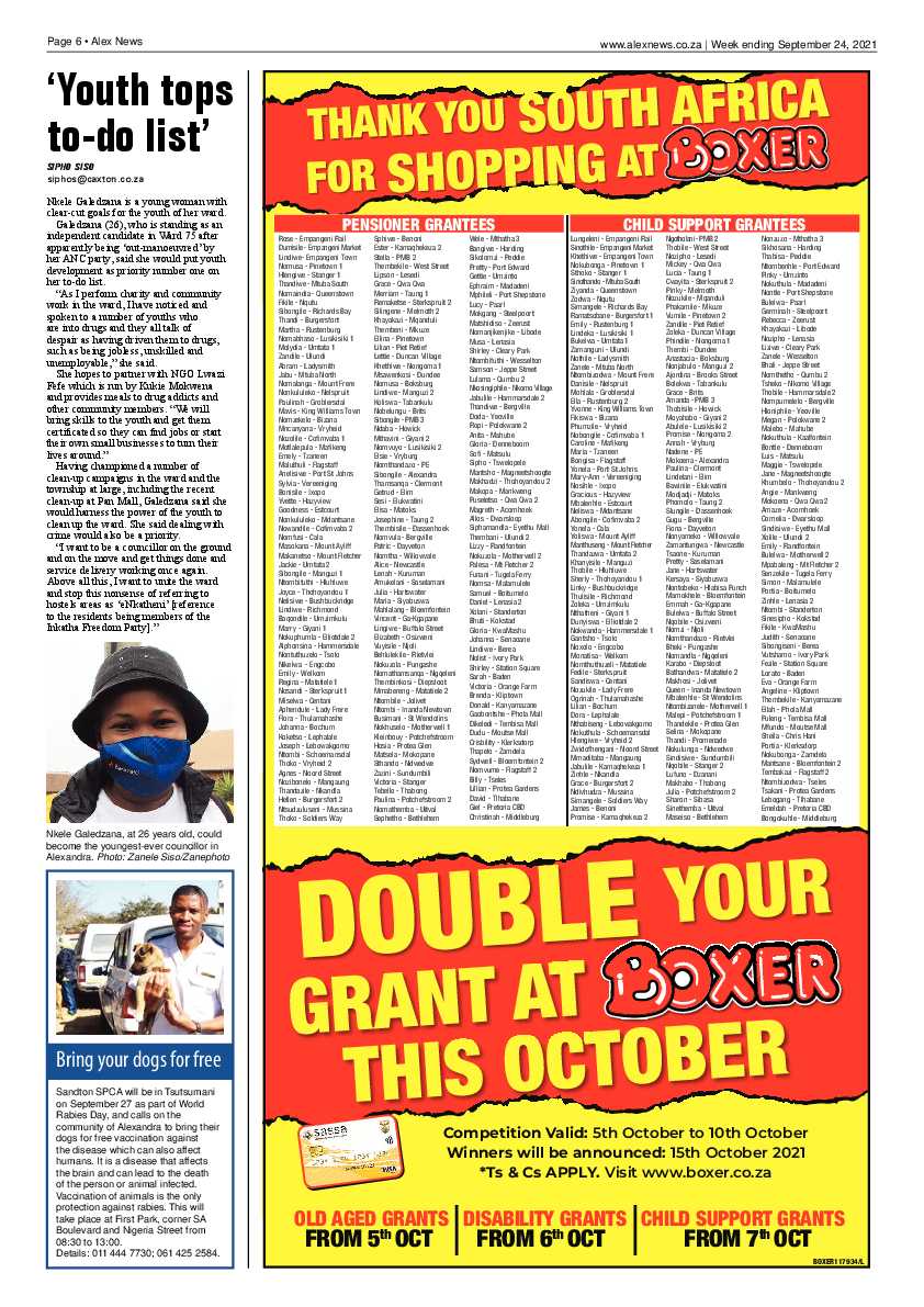 Alex News 24 September 2021 page 6