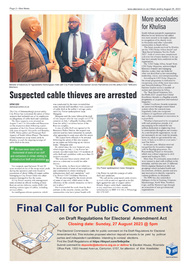 Alex News 25 August 2023 page 2