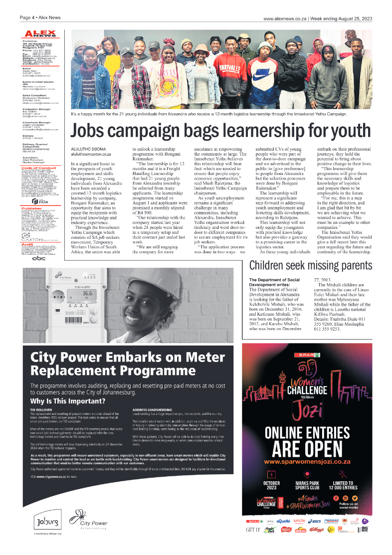 Alex News 25 August 2023 page 4
