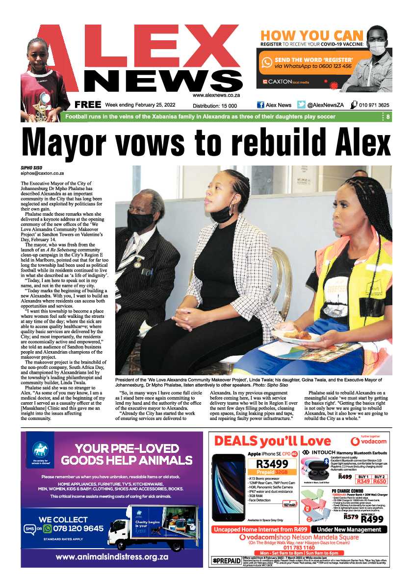 Alex News 25 February 2022 page 1