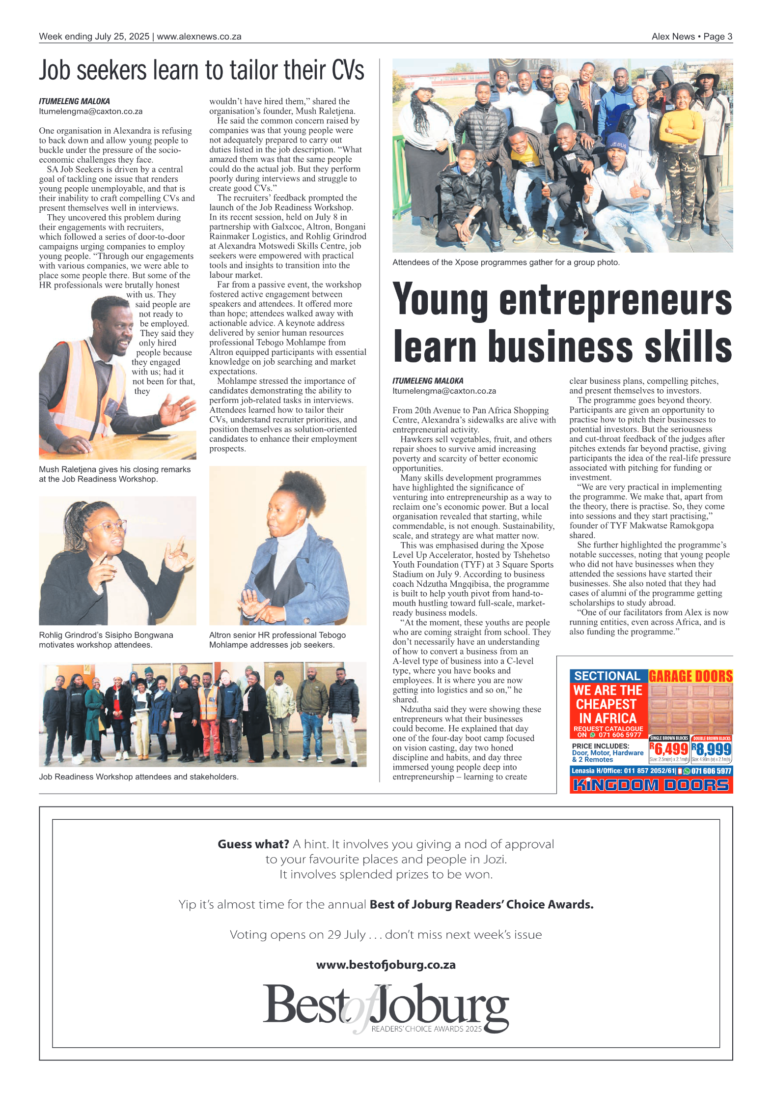 Alex News 25 July 2025 page 3