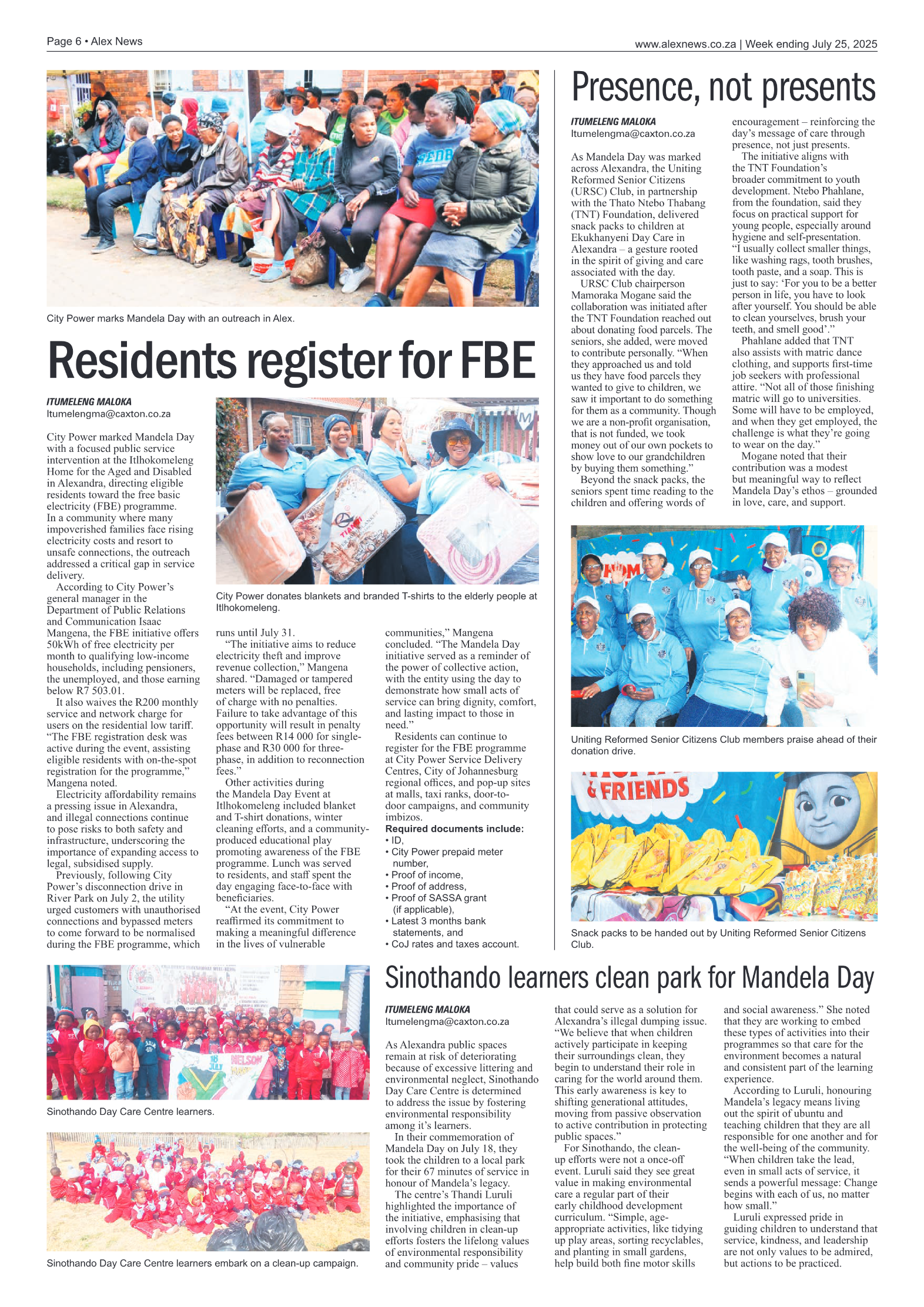 Alex News 25 July 2025 page 6