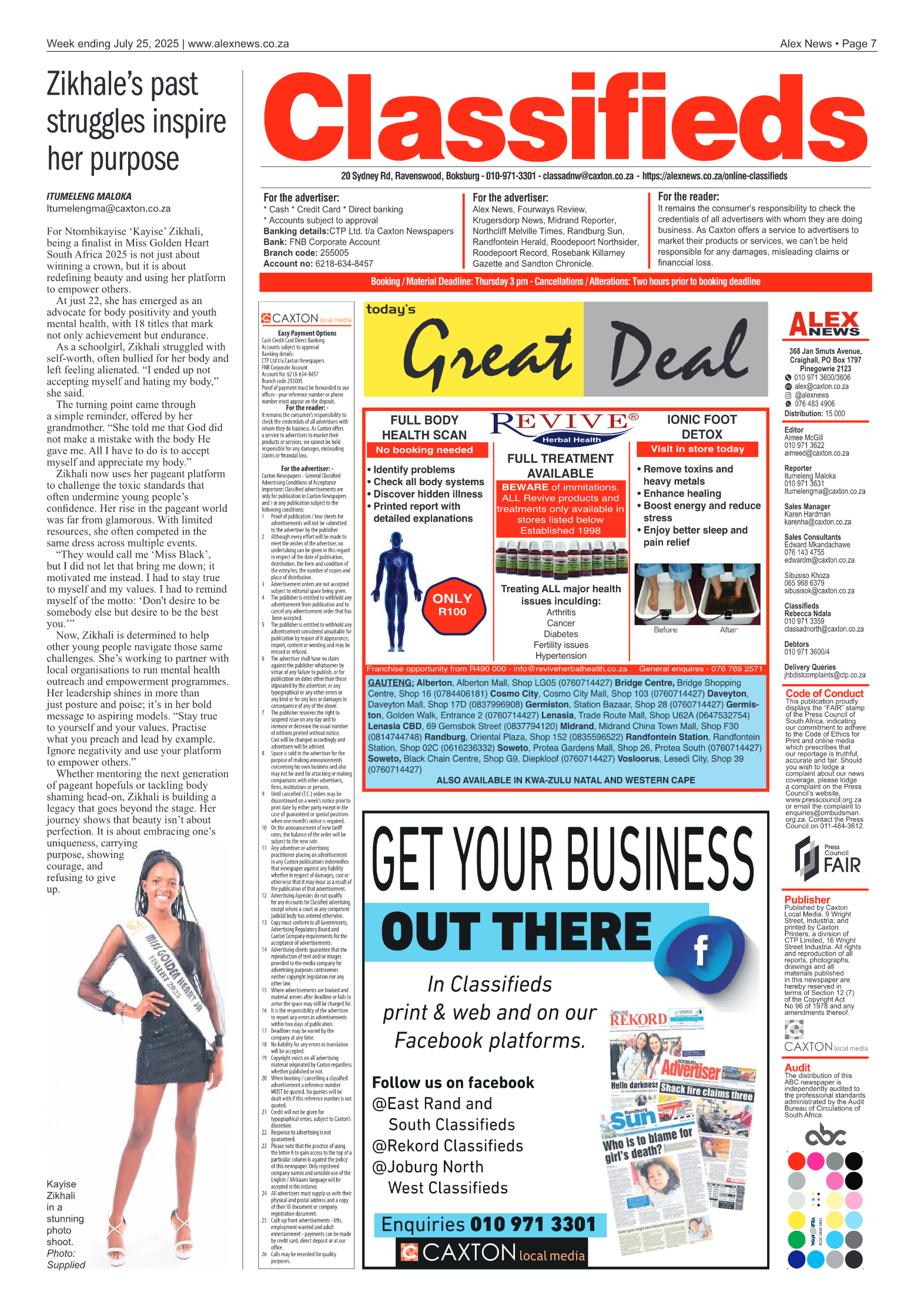 Alex News 25 July 2025 page 7