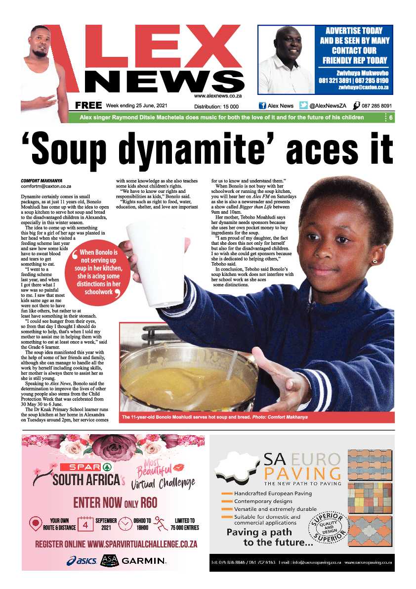 Alex News  25 June 2021 page 1