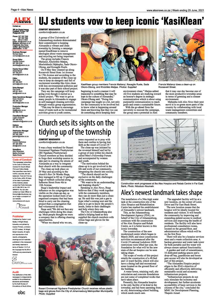 Alex News  25 June 2021 page 4