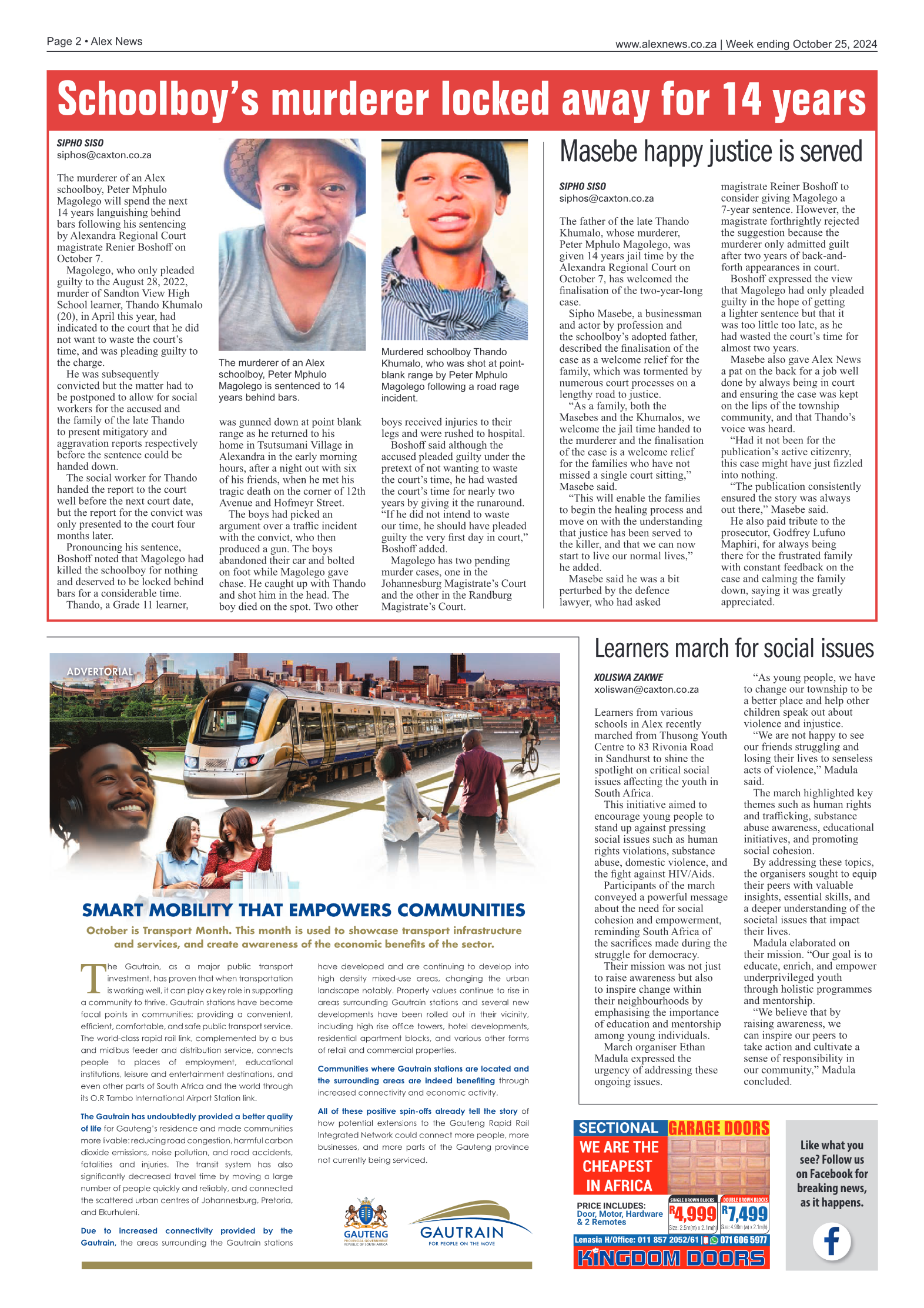 Alex News 25 October 2024 page 2