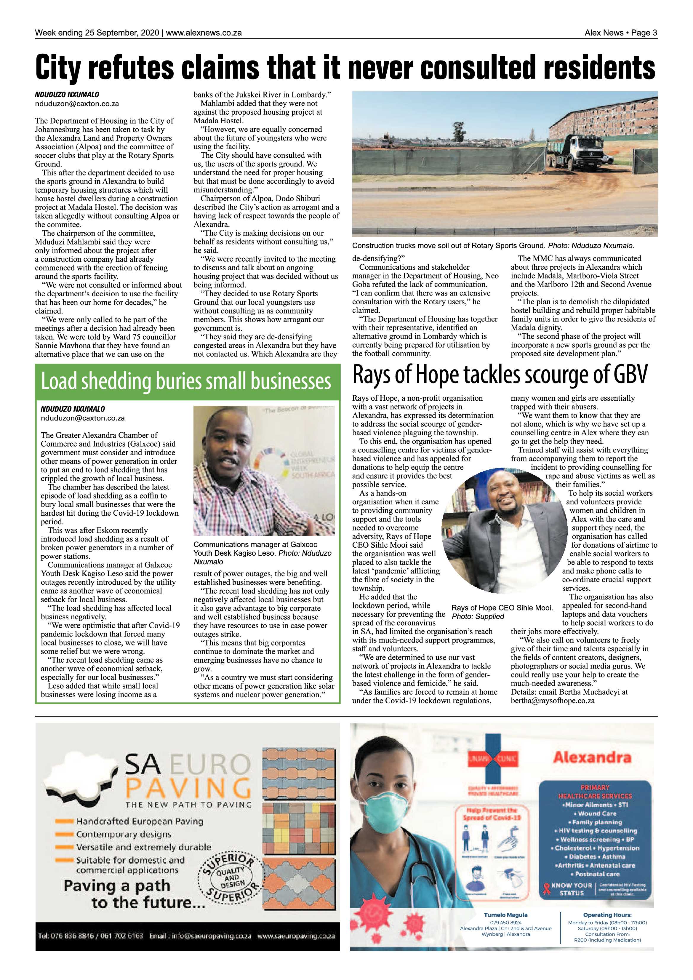 Alex News 25 September 2020 page 3