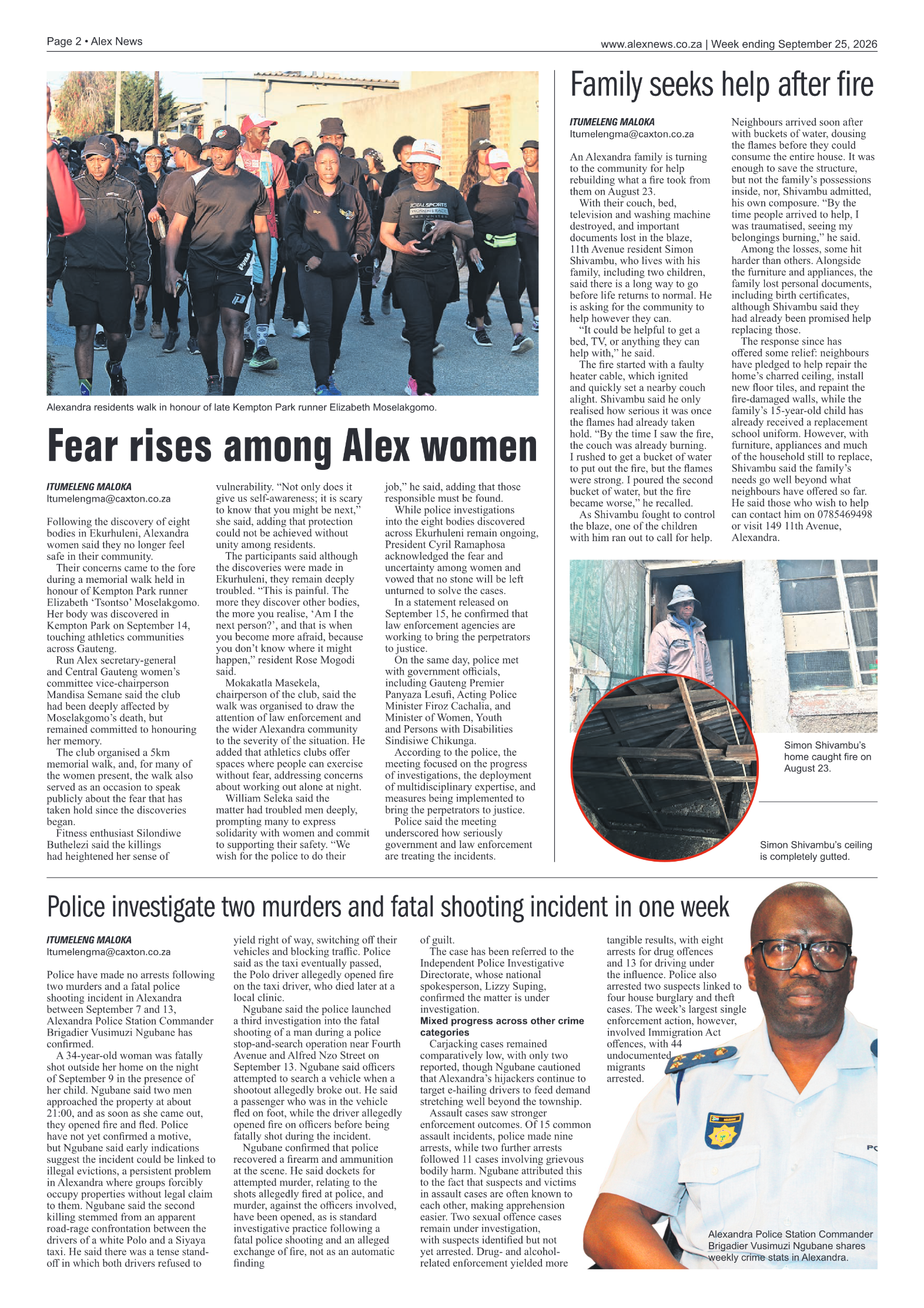 Alex News 25 September 2026 page 2