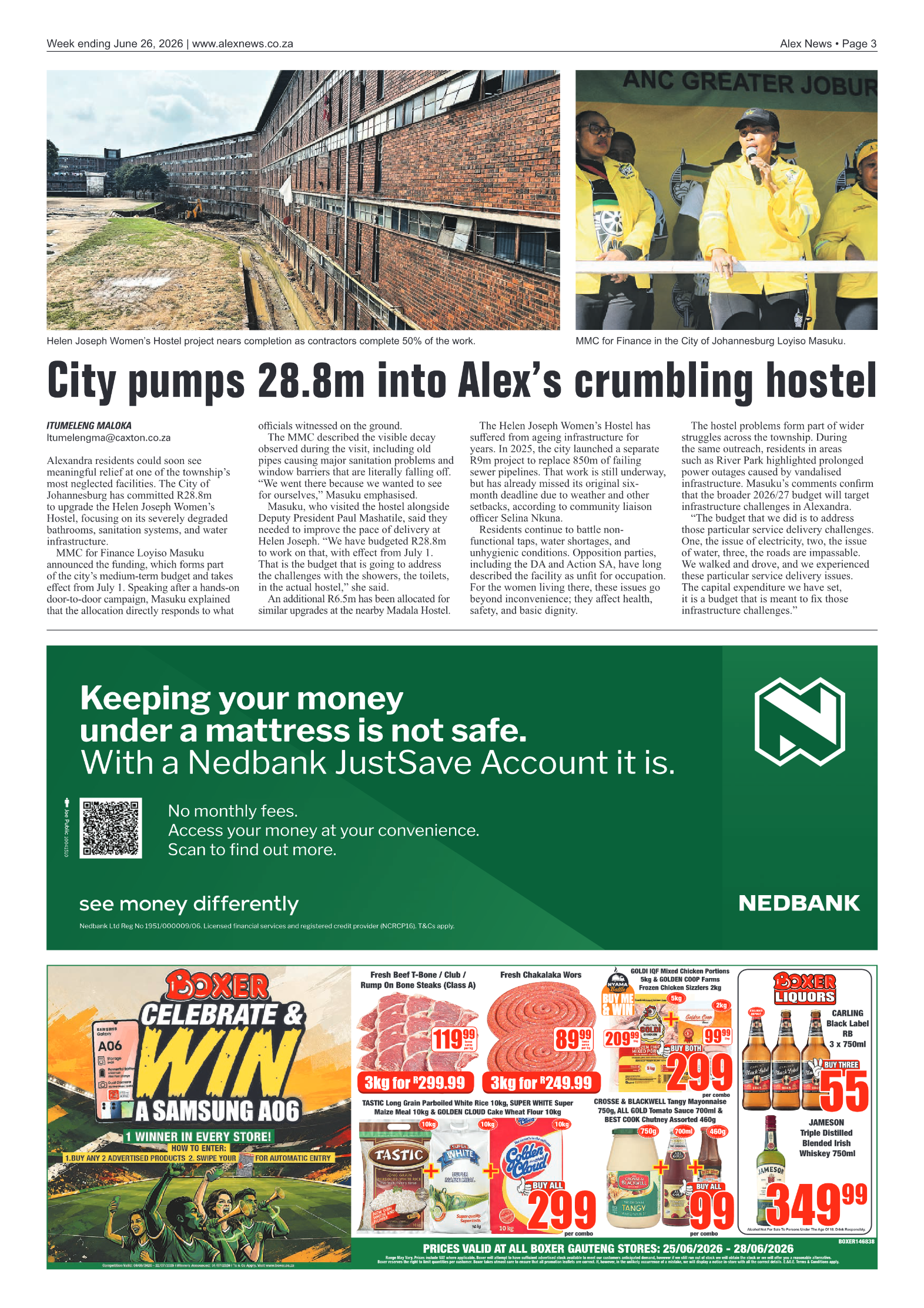 Alex News 26 June 2026 page 3