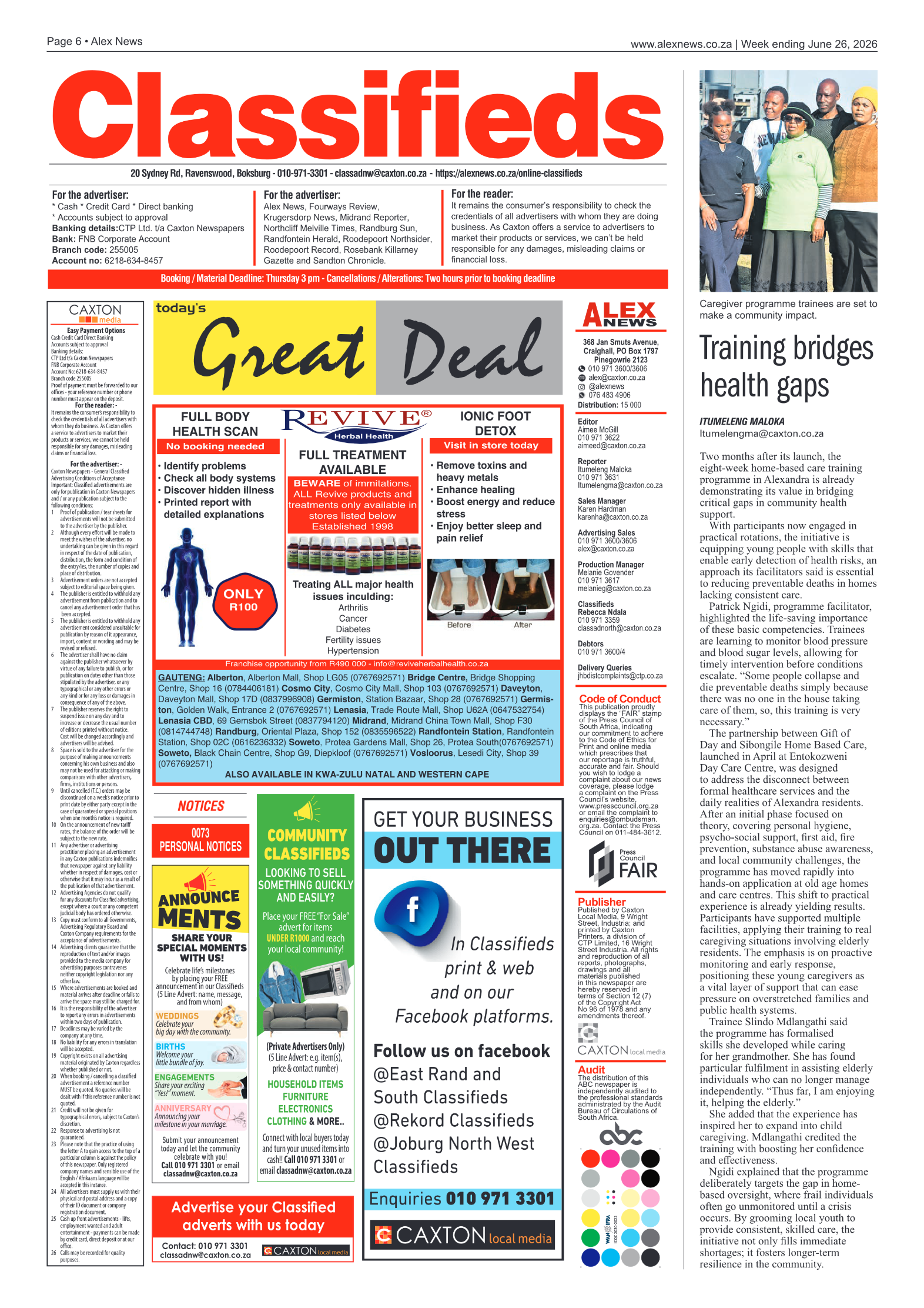 Alex News 26 June 2026 page 6