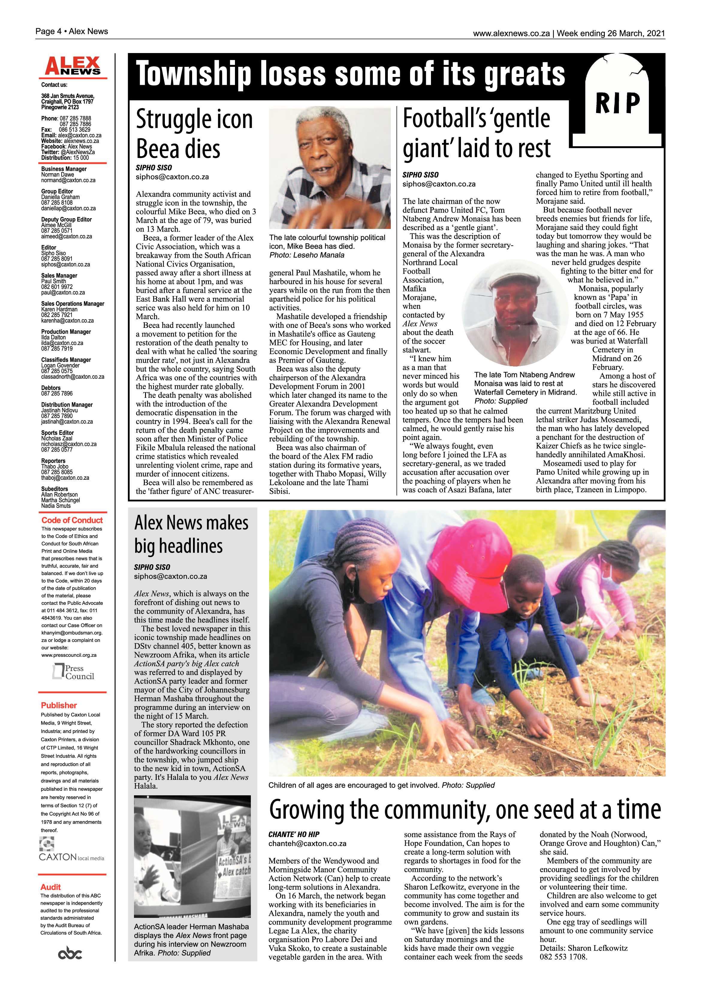 Alex News 26 March 2021 page 4