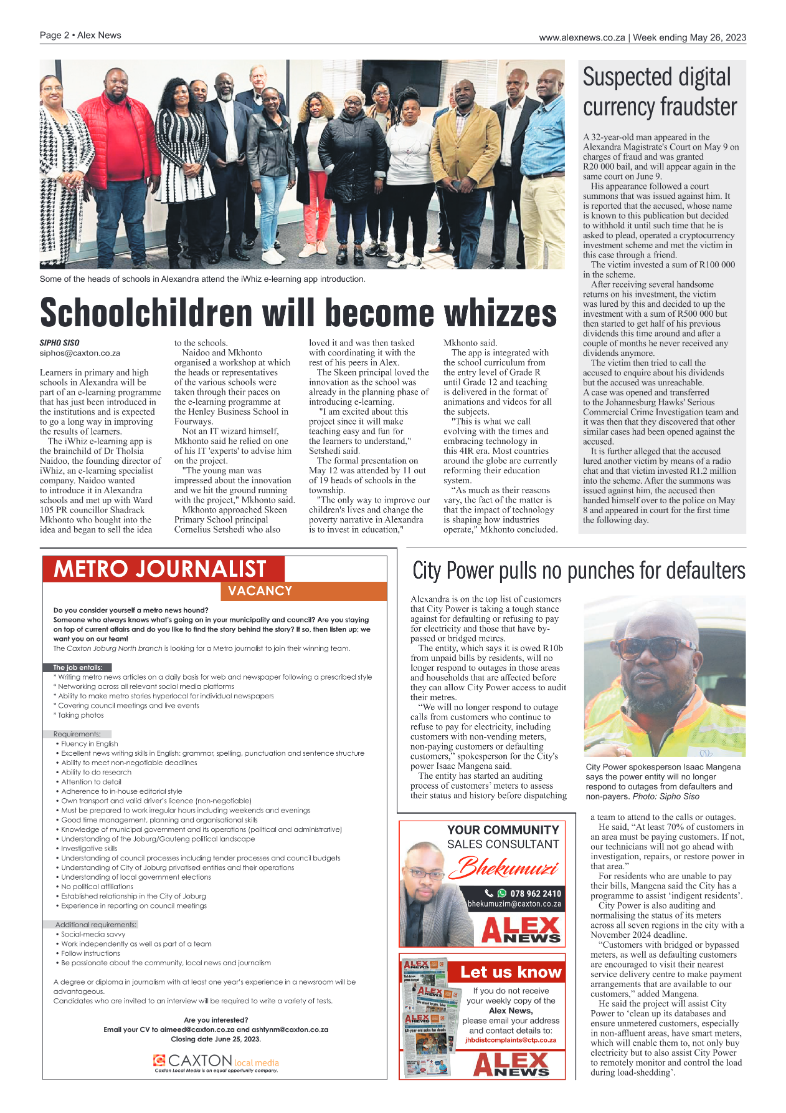 Alex News 26 May 2023 page 2