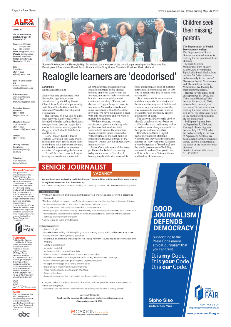 Alex News 26 May 2023 page 4