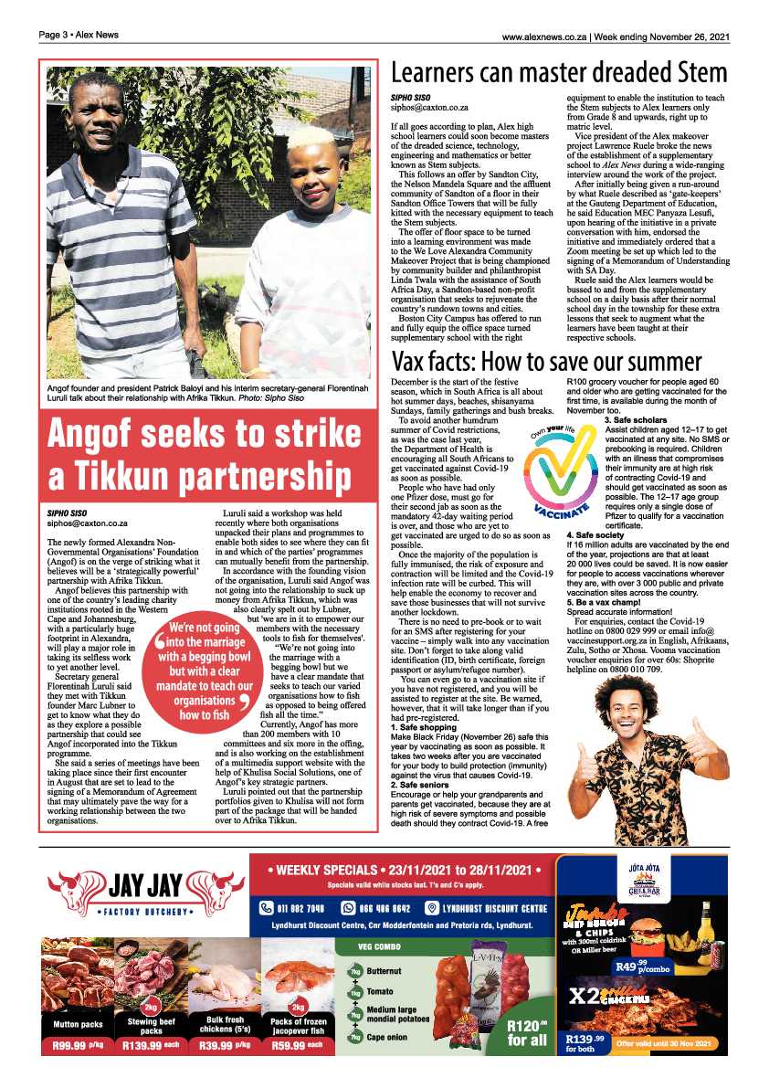 Alex News 26 November 2021 page 3
