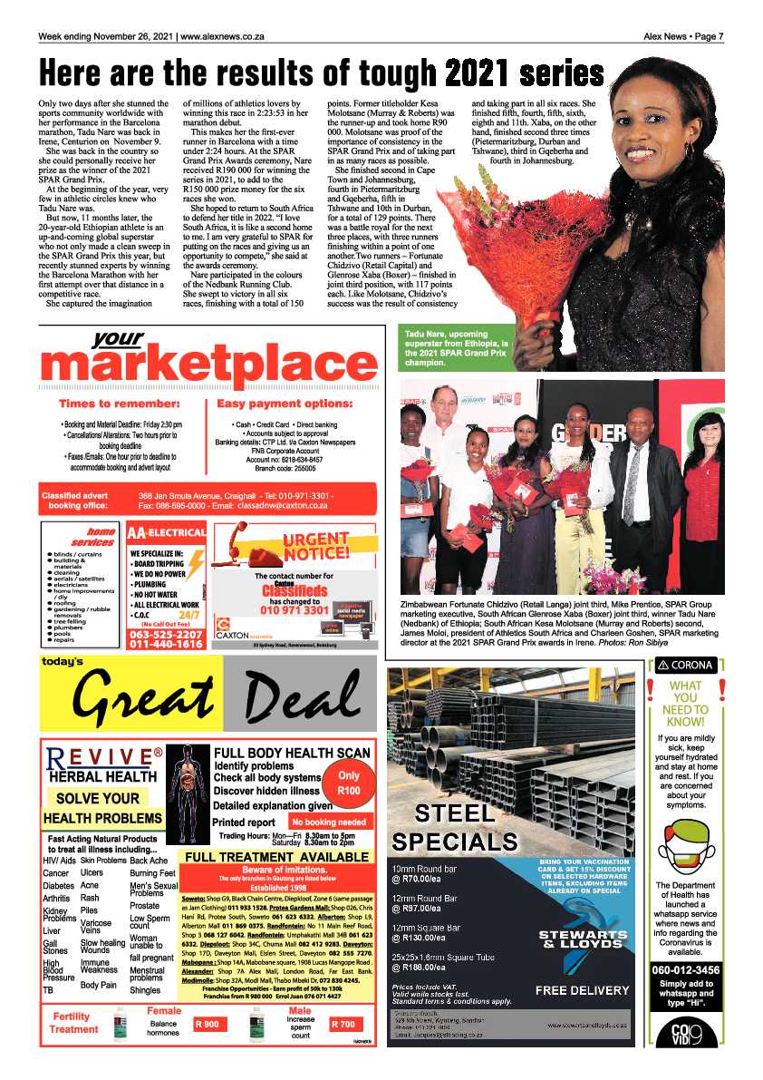 Alex News 26 November 2021 page 7