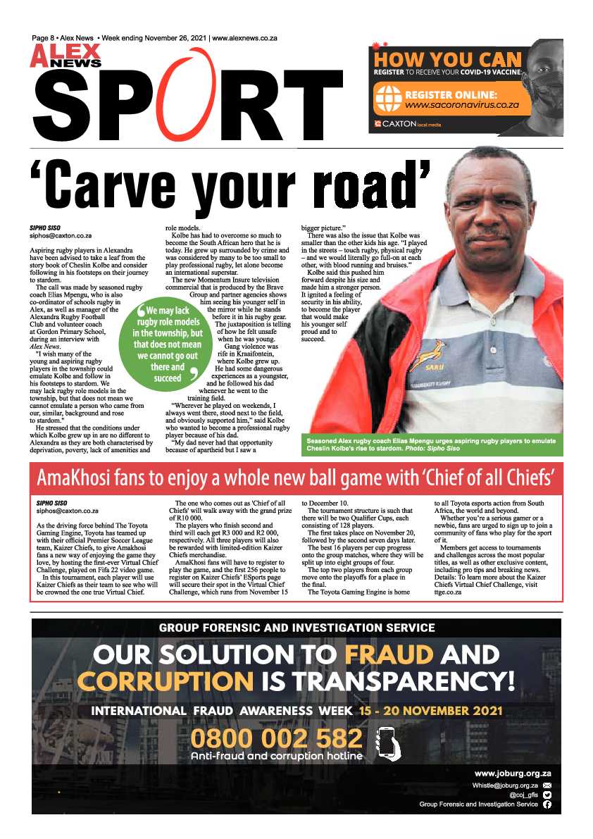 Alex News 26 November 2021 page 8