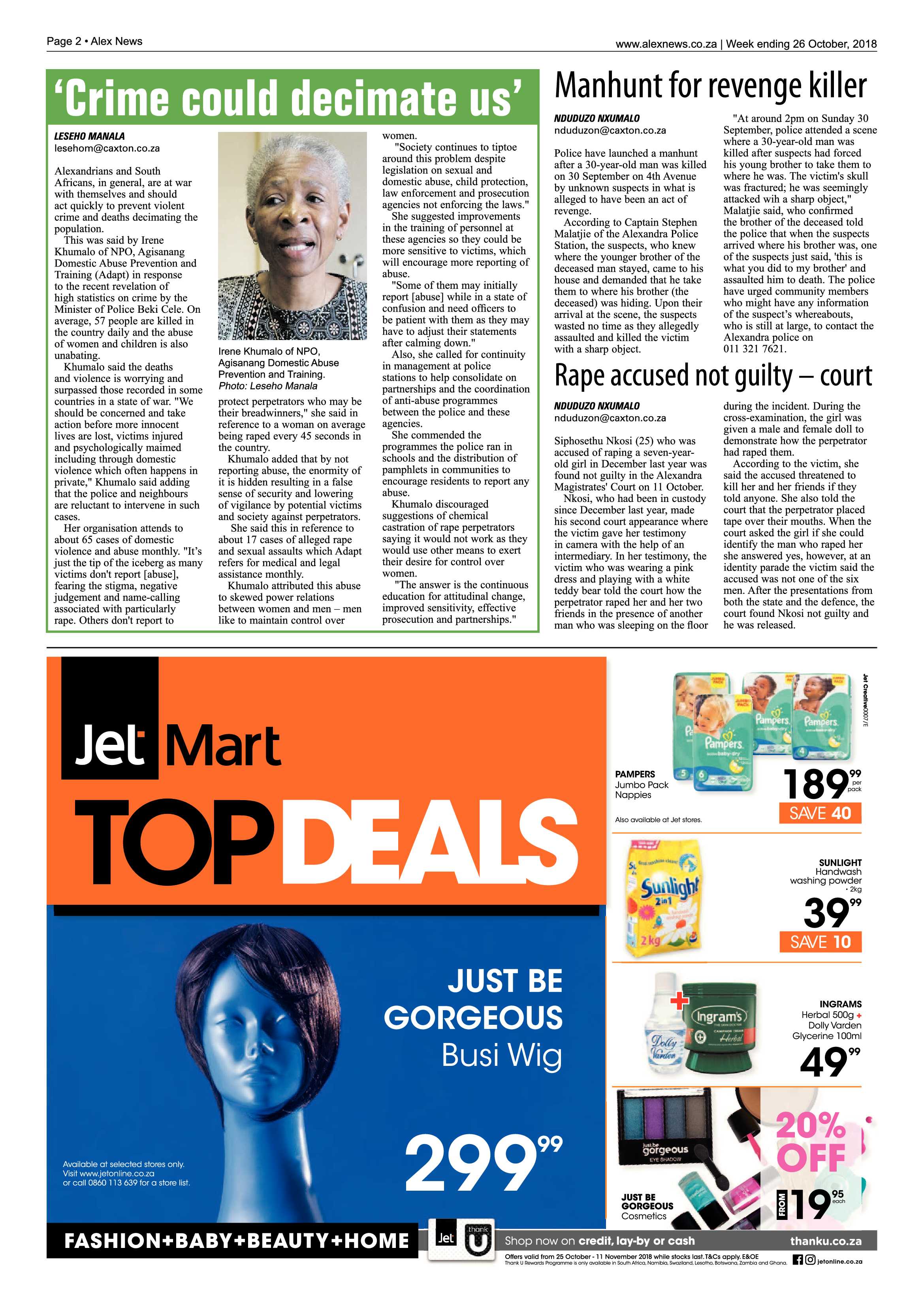 Alex News 26 October, 2018 page 2
