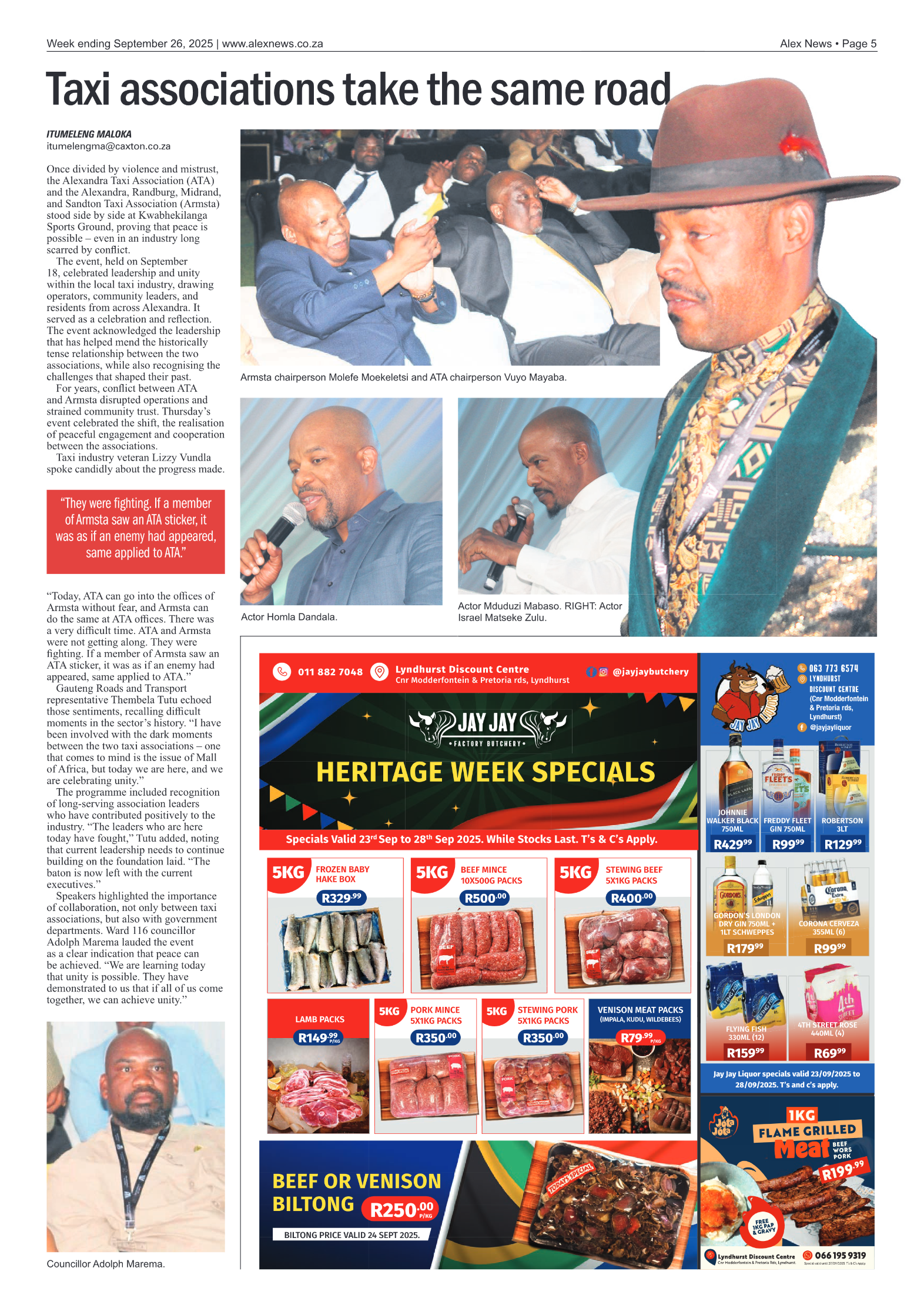 Alex News 26 September 2025 page 5