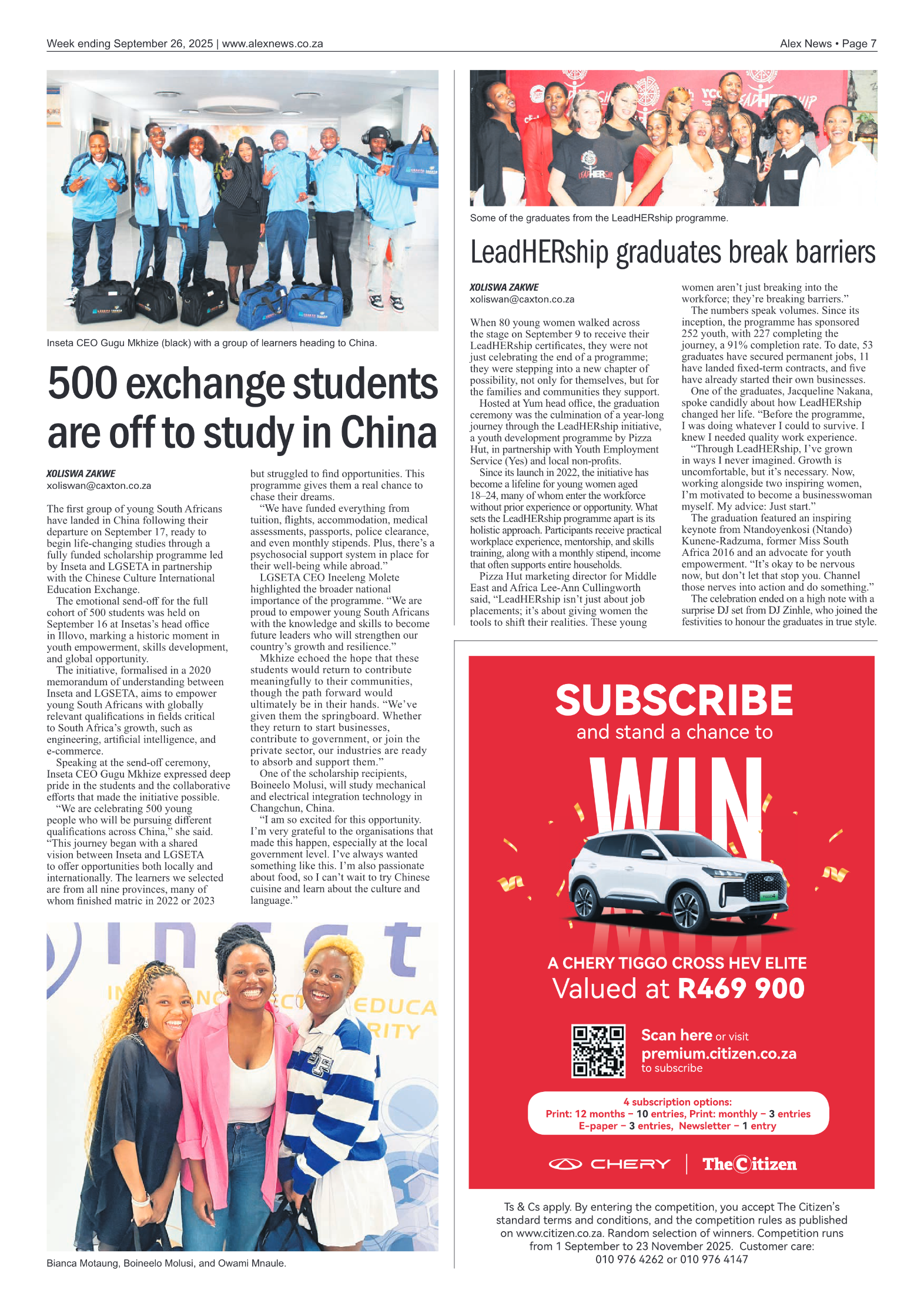 Alex News 26 September 2025 page 7