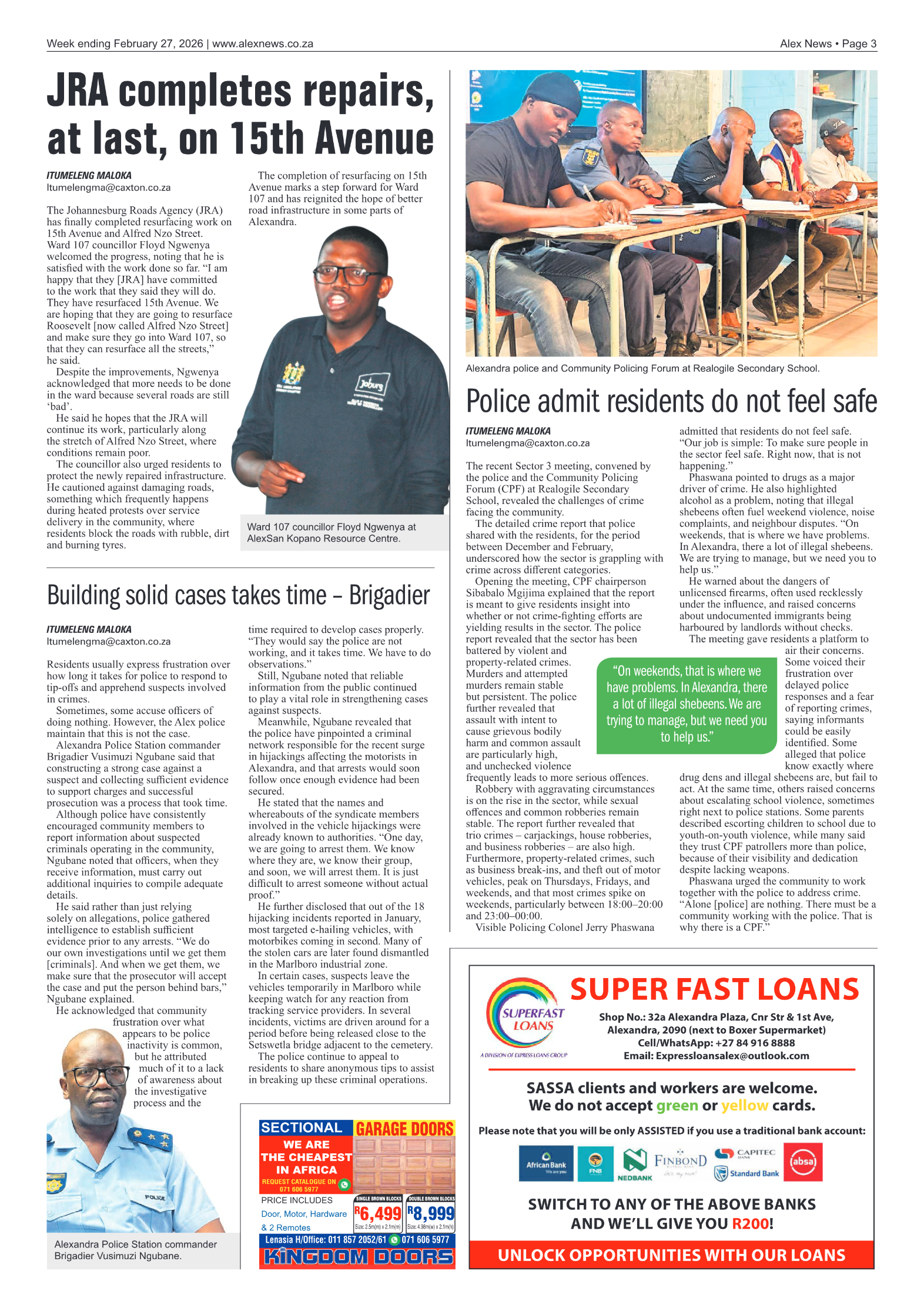 Alex News 27 February 2026 page 3