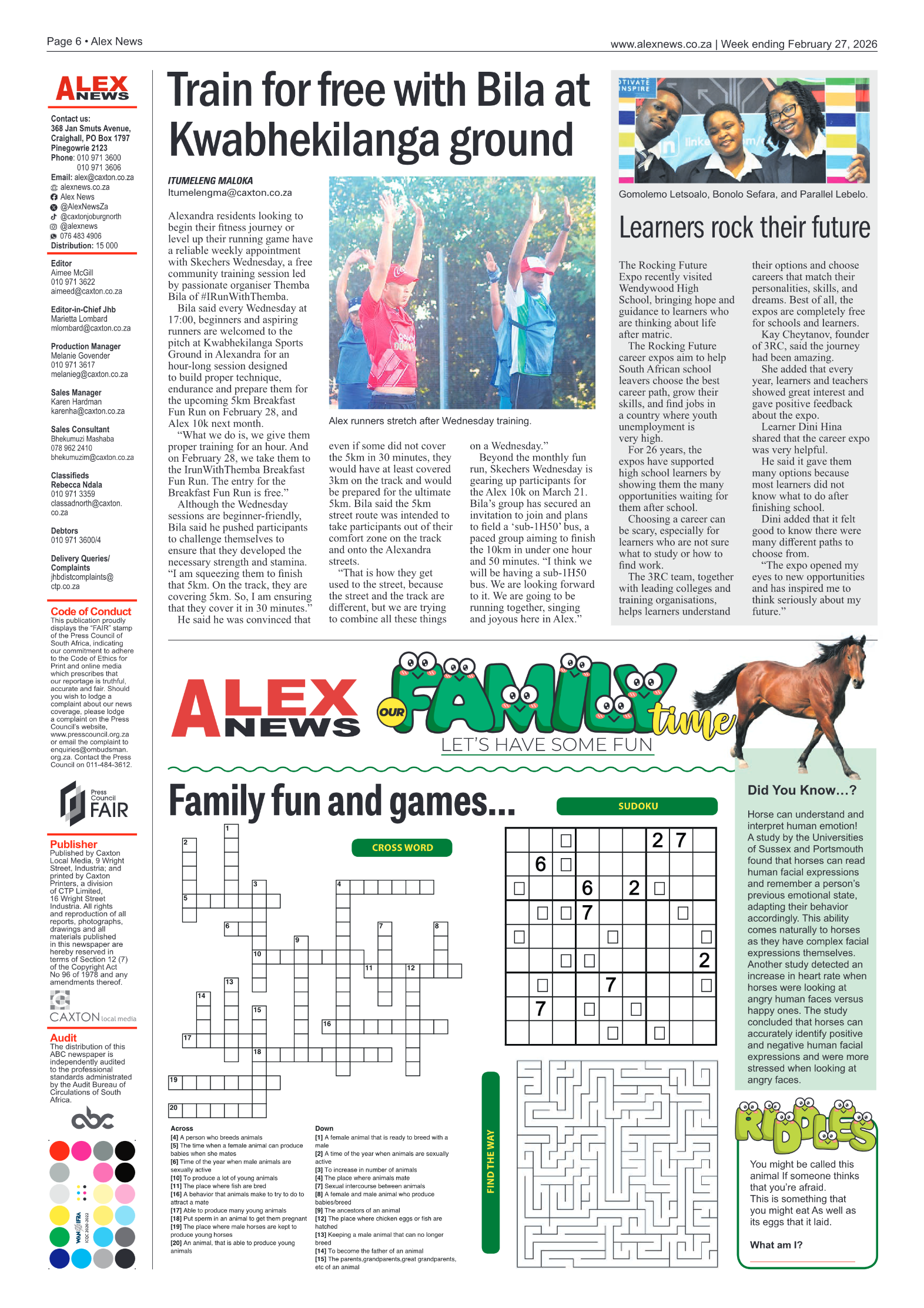 Alex News 27 February 2026 page 6