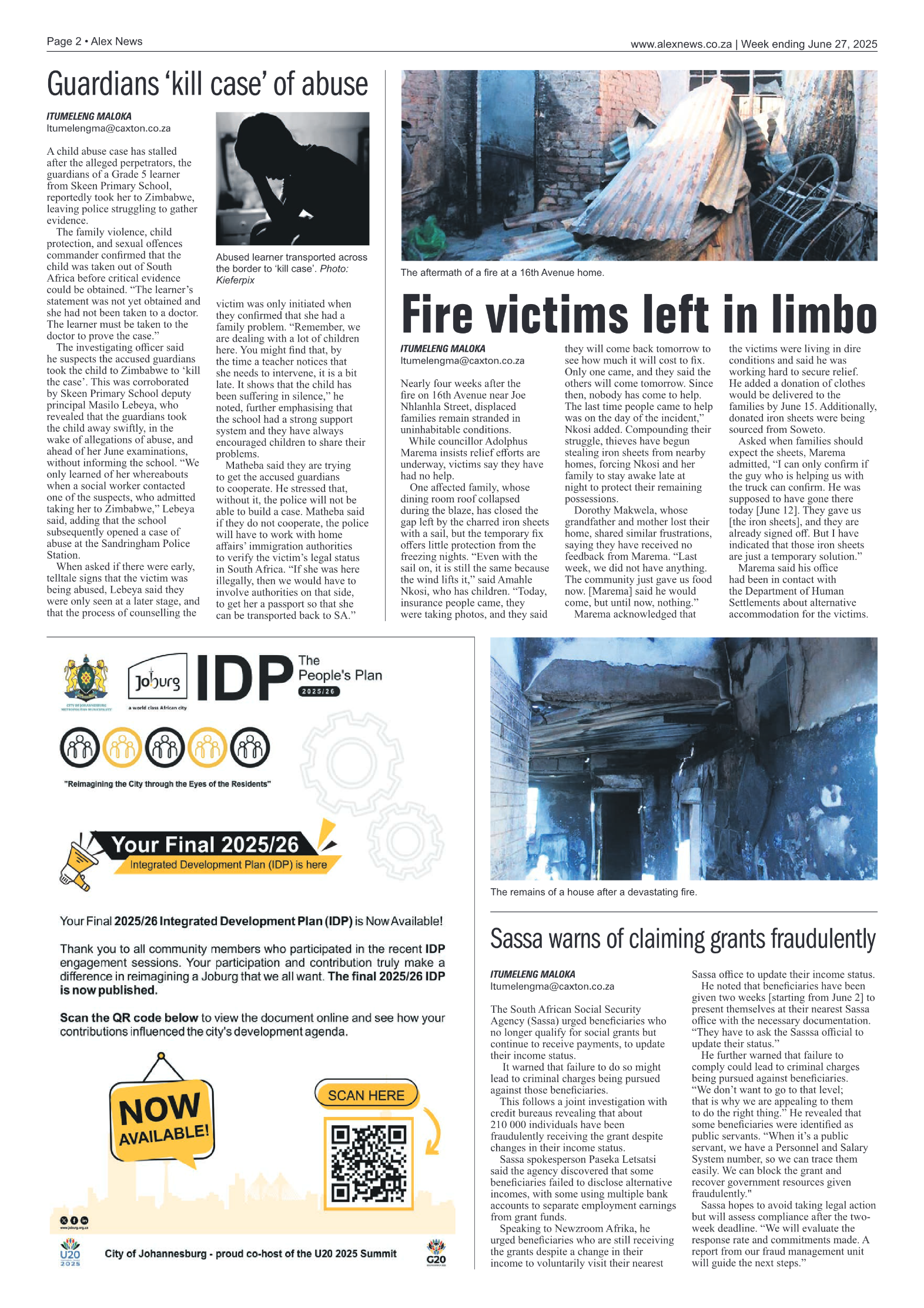 Alex News 27 June 2025 page 2