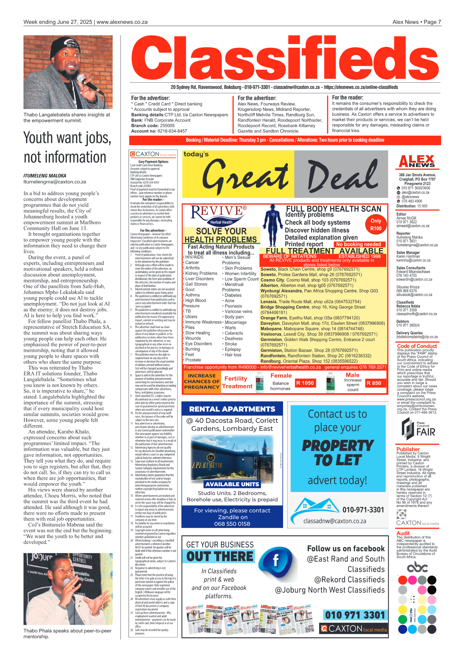 Alex News 27 June 2025 page 7