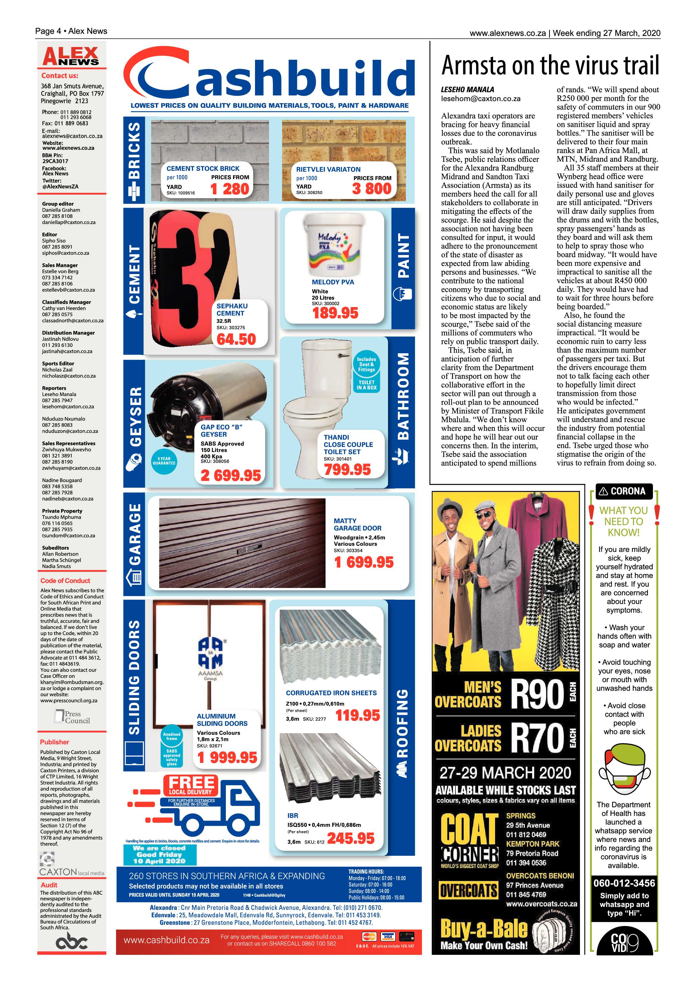 Alex News 27 March 2020 page 4