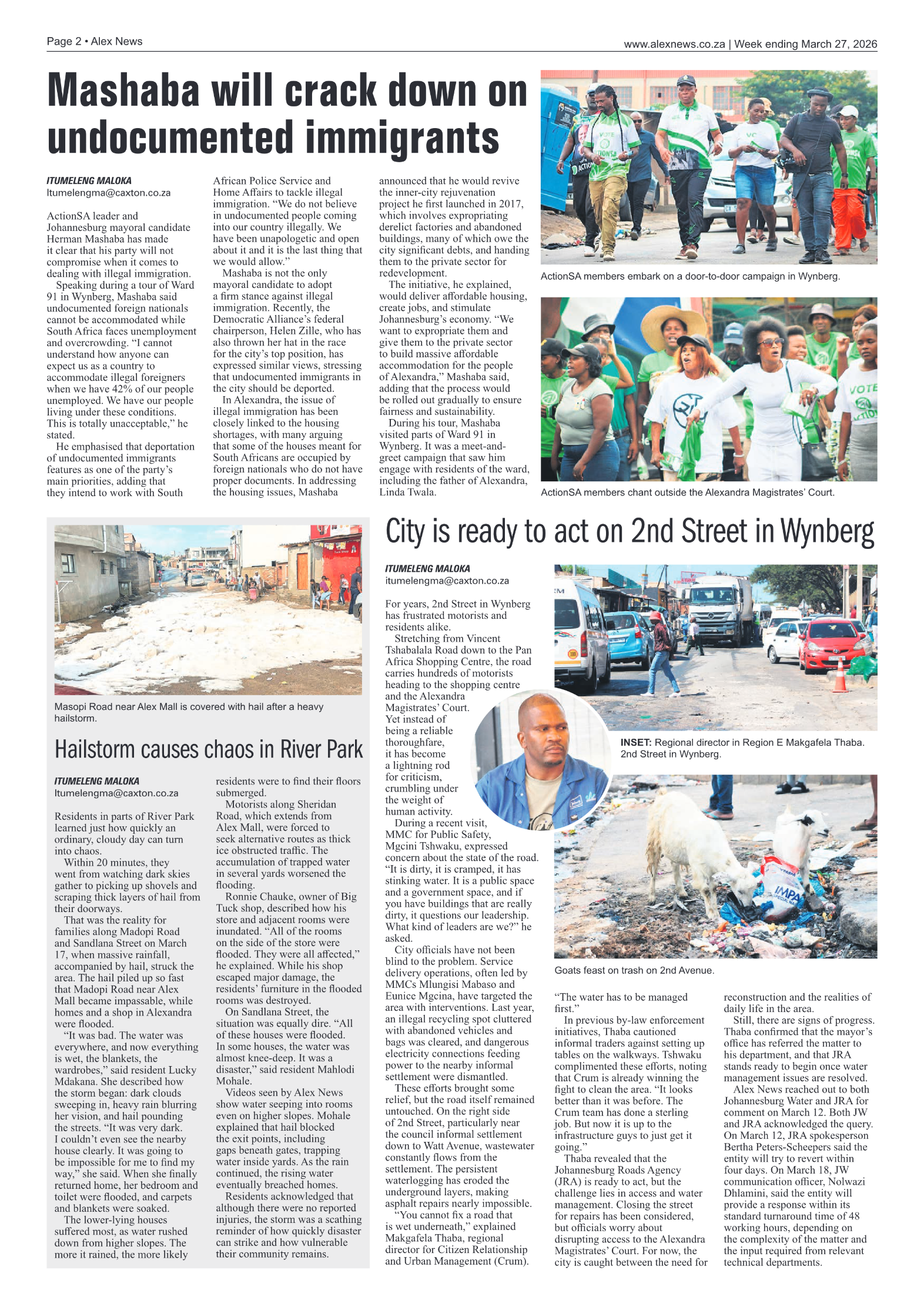 Alex News 27 March 2026 page 2