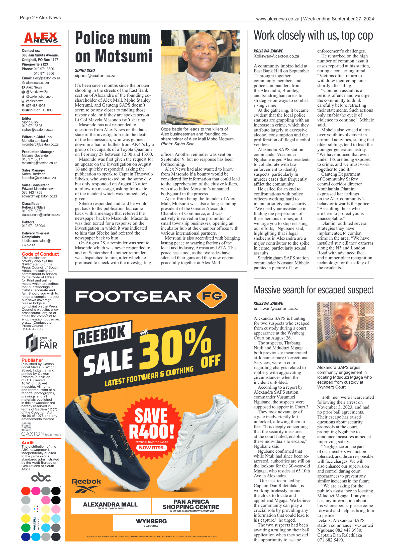 Alex News 27 September 2024 page 2