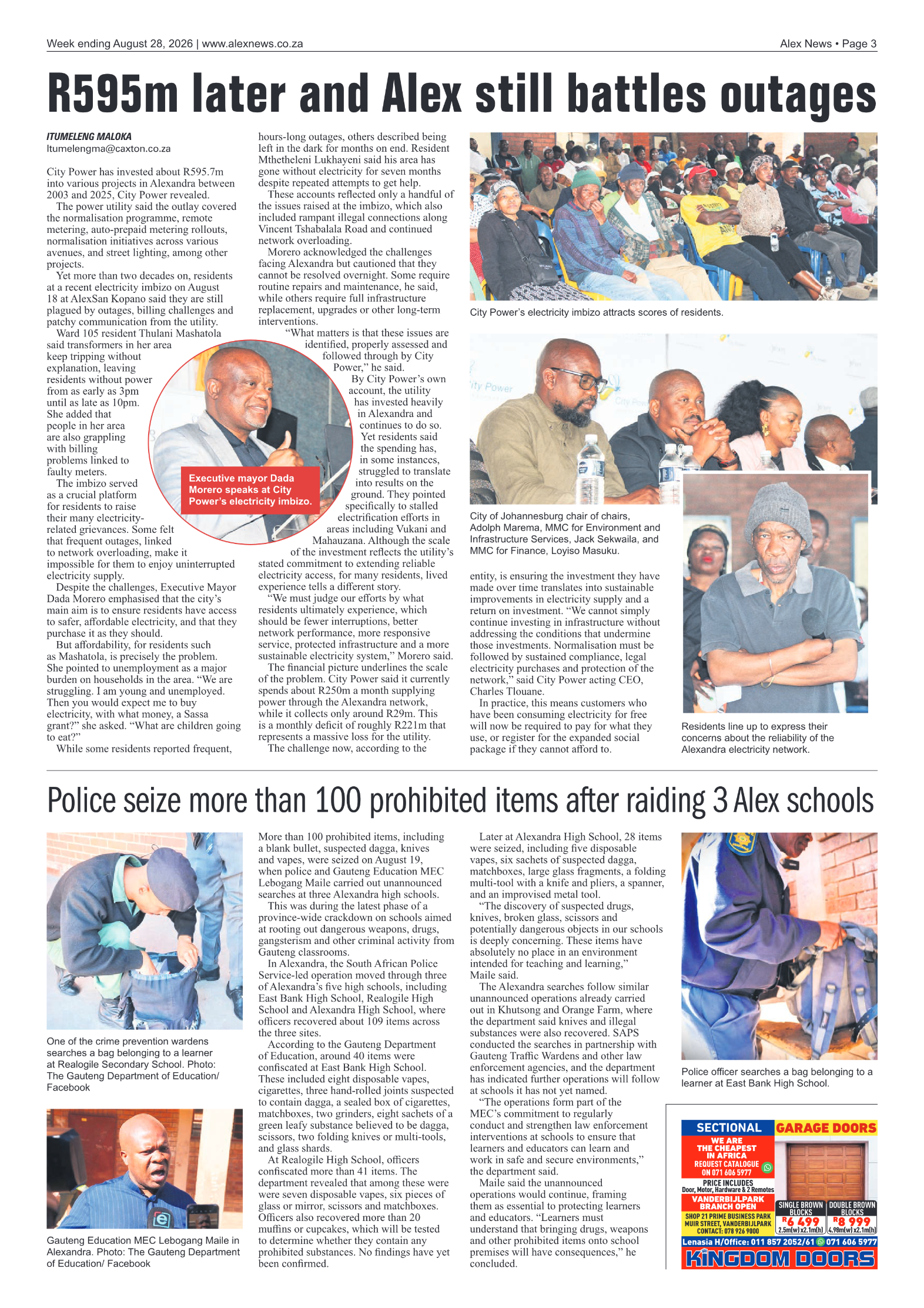 Alex News 28 August 2026 page 3