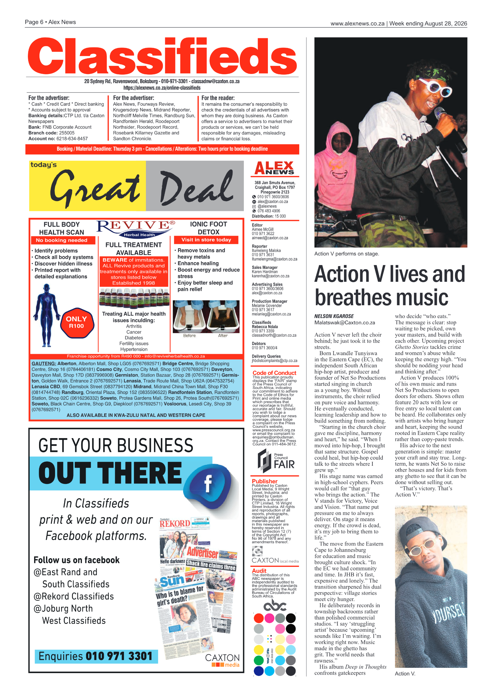 Alex News 28 August 2026 page 6