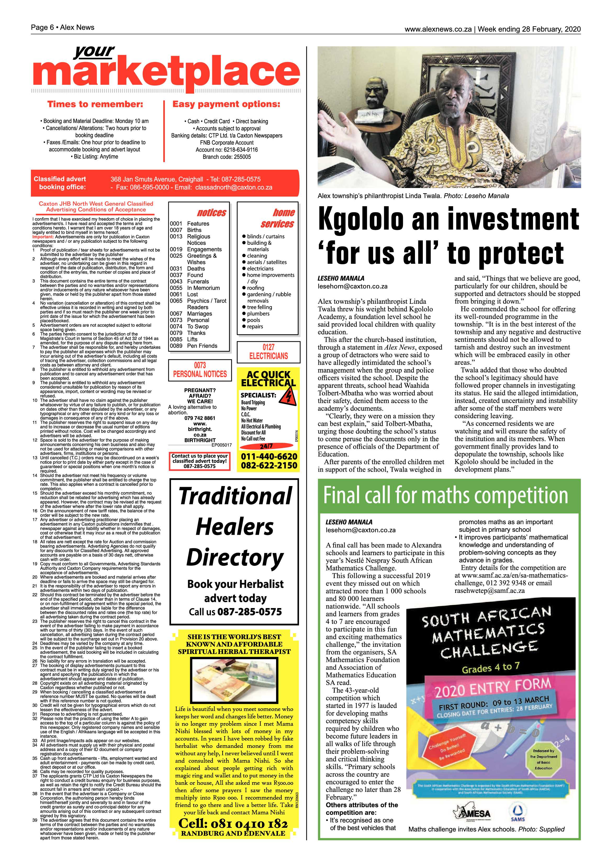 Alex News 28 February 2020 page 6