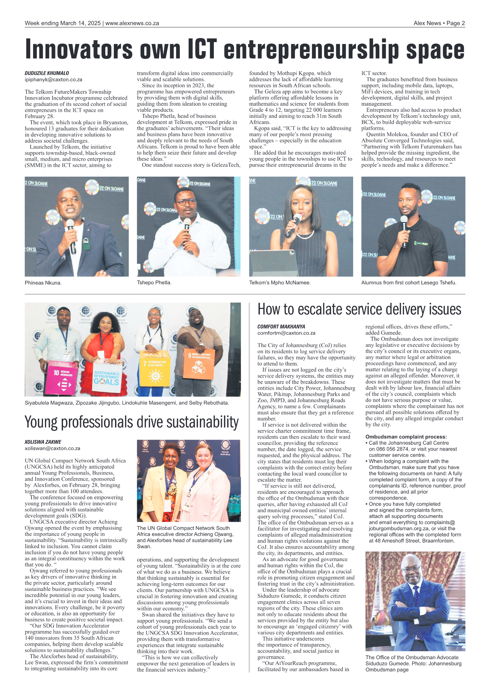 Alex News 14 March 2025 page 2