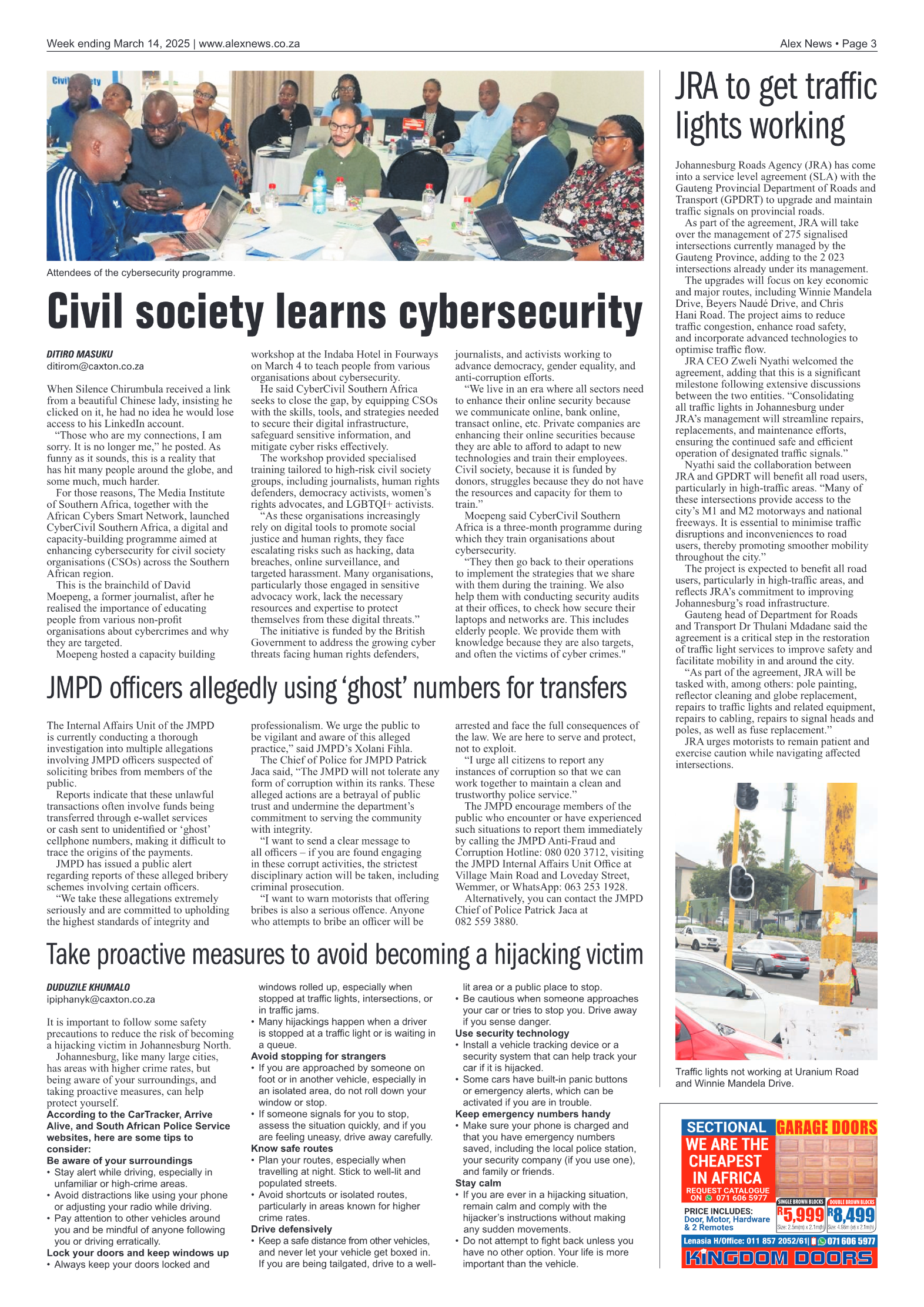 Alex News 14 March 2025 page 3