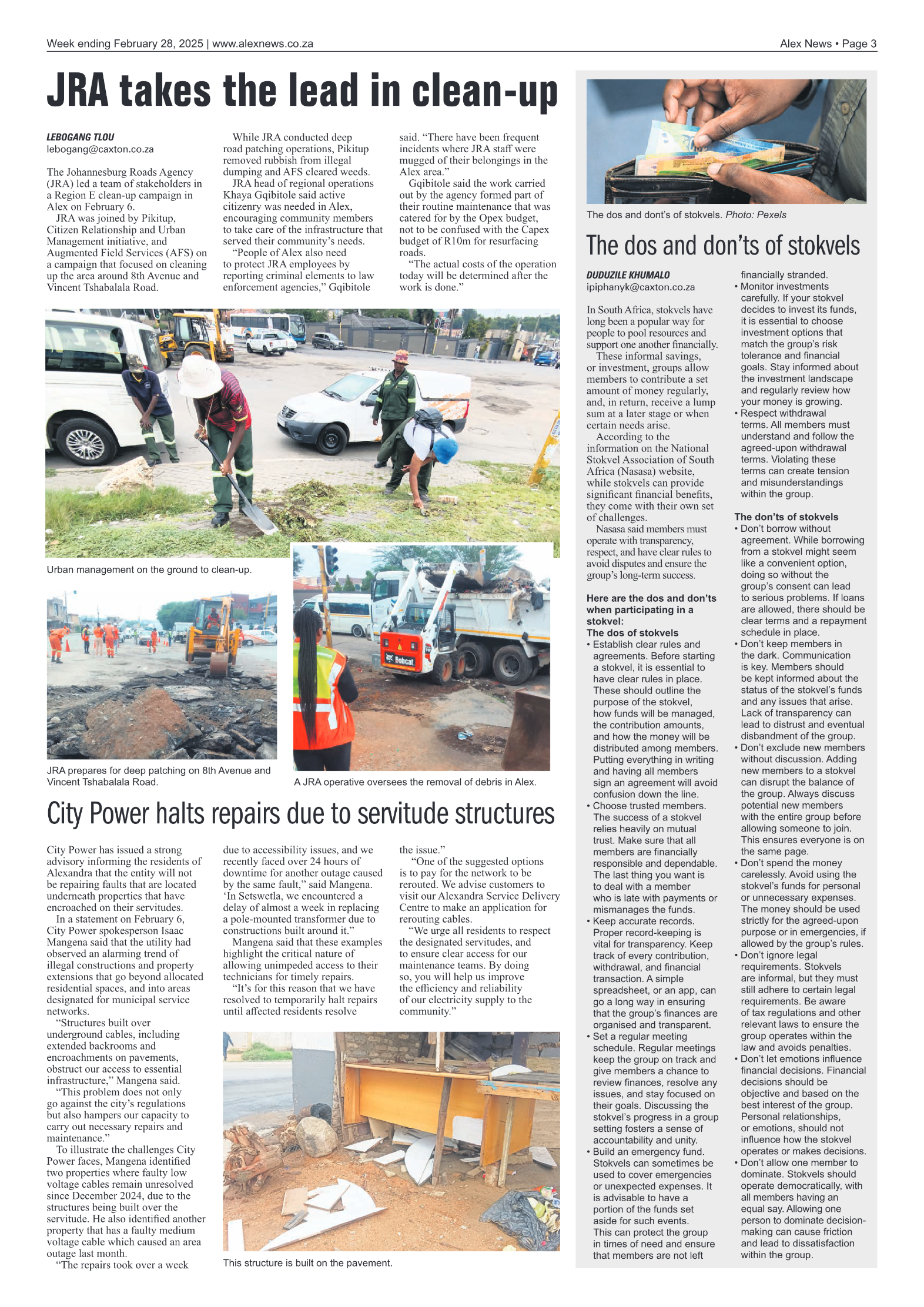 Alex News 28 February 2025 page 3