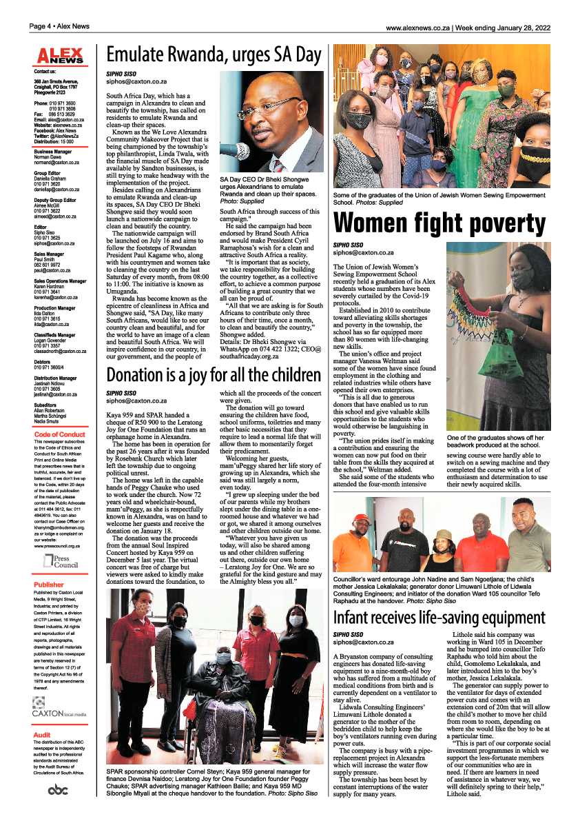 Alex News 28 January 2022 page 4