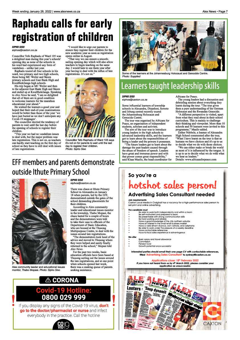 Alex News 28 January 2022 page 7