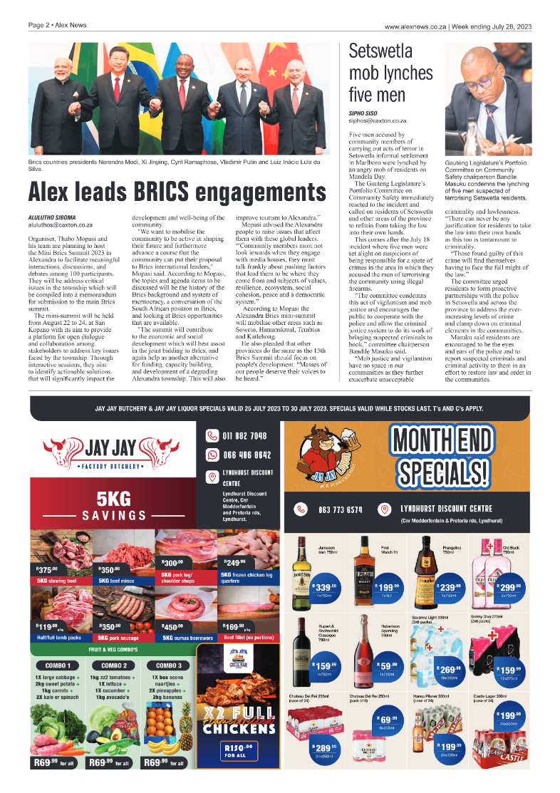 Alex News 28 July 2023 page 2